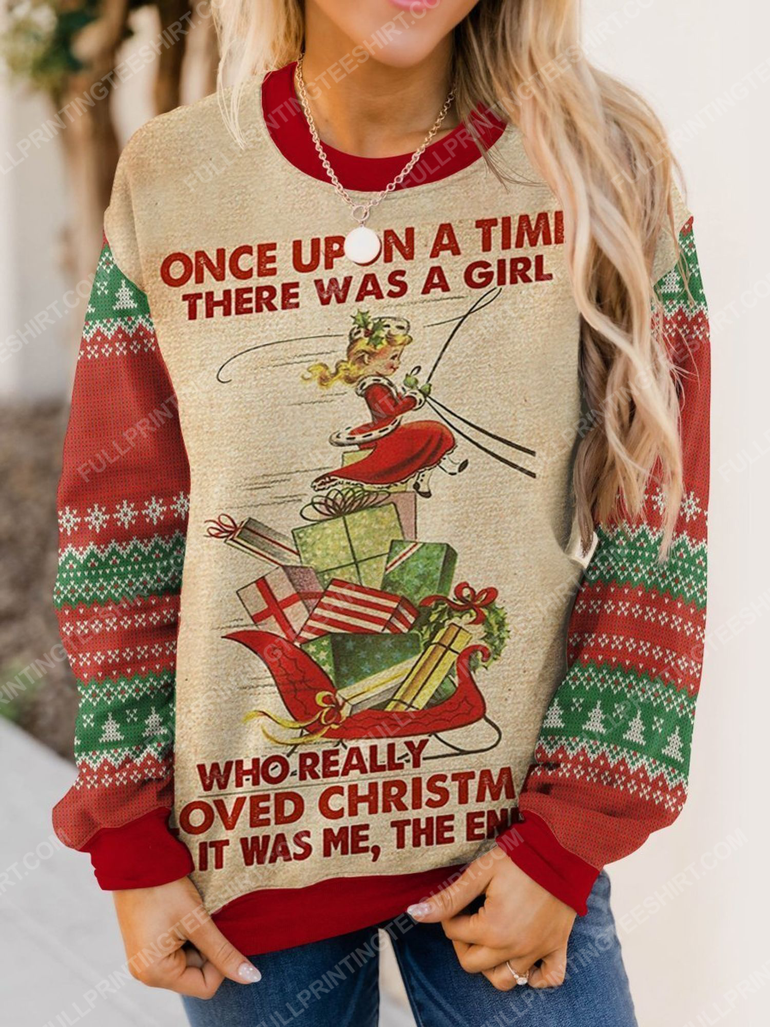 Once upon a time there was a girl who really loved christmas shirt