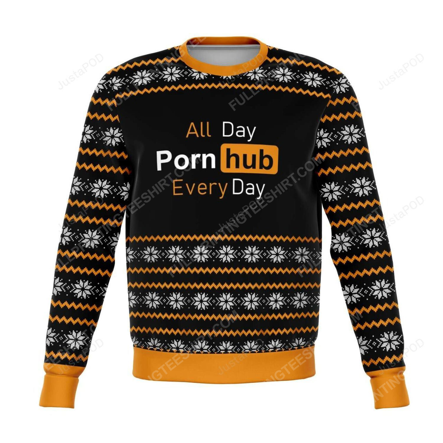 Pornhub every day full print ugly christmas sweater