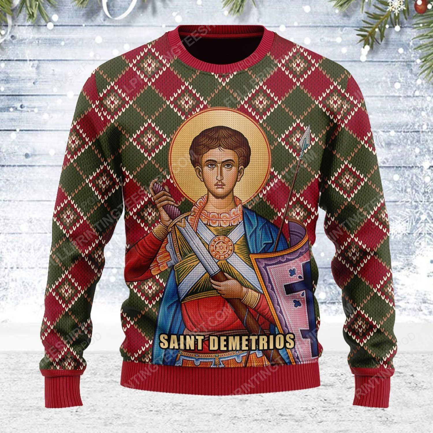 Saint demetrios christmas gift ugly christmas sweater