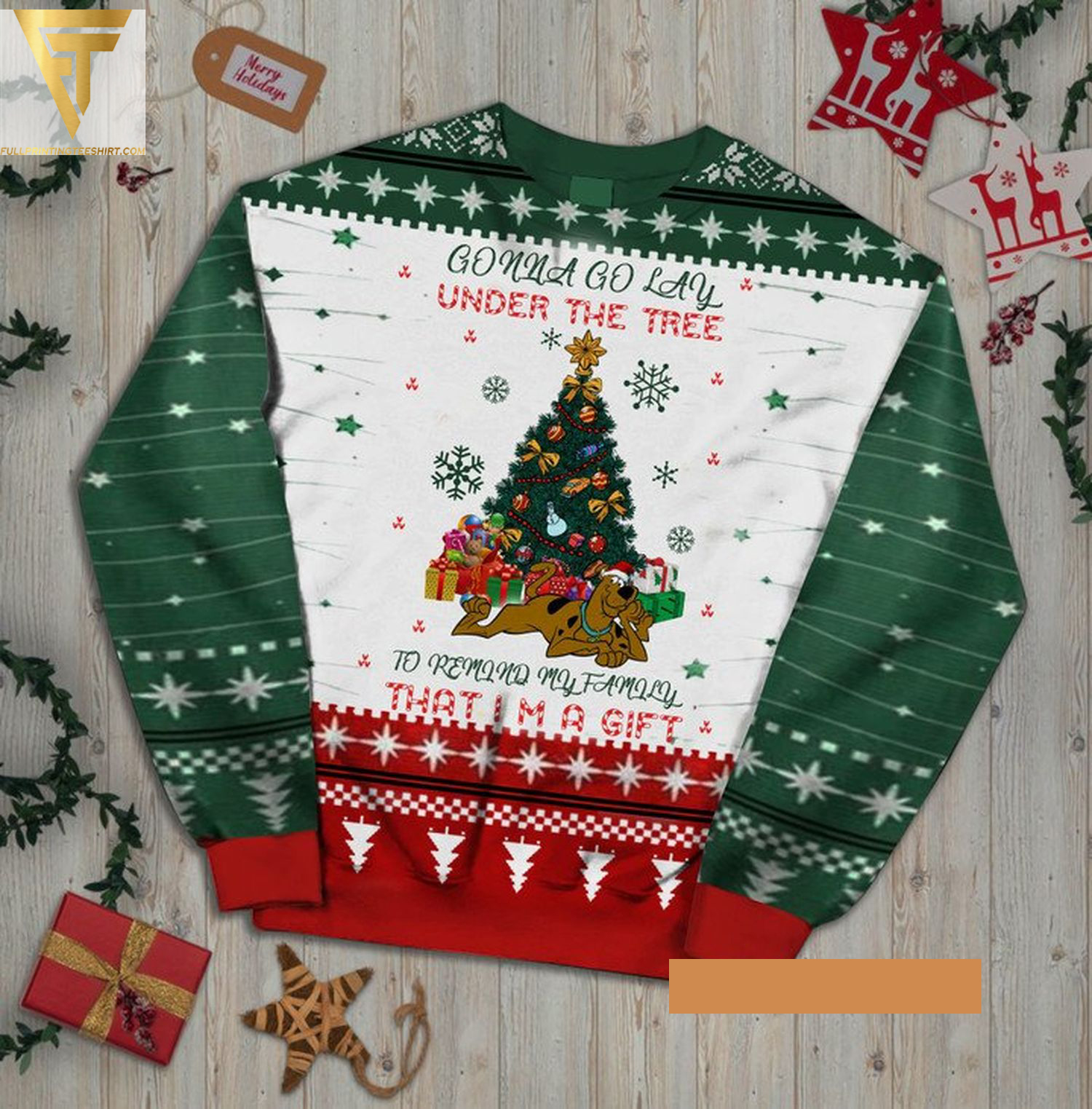 Scooby-doo gonna go play ugly christmas sweater - Copy (2)