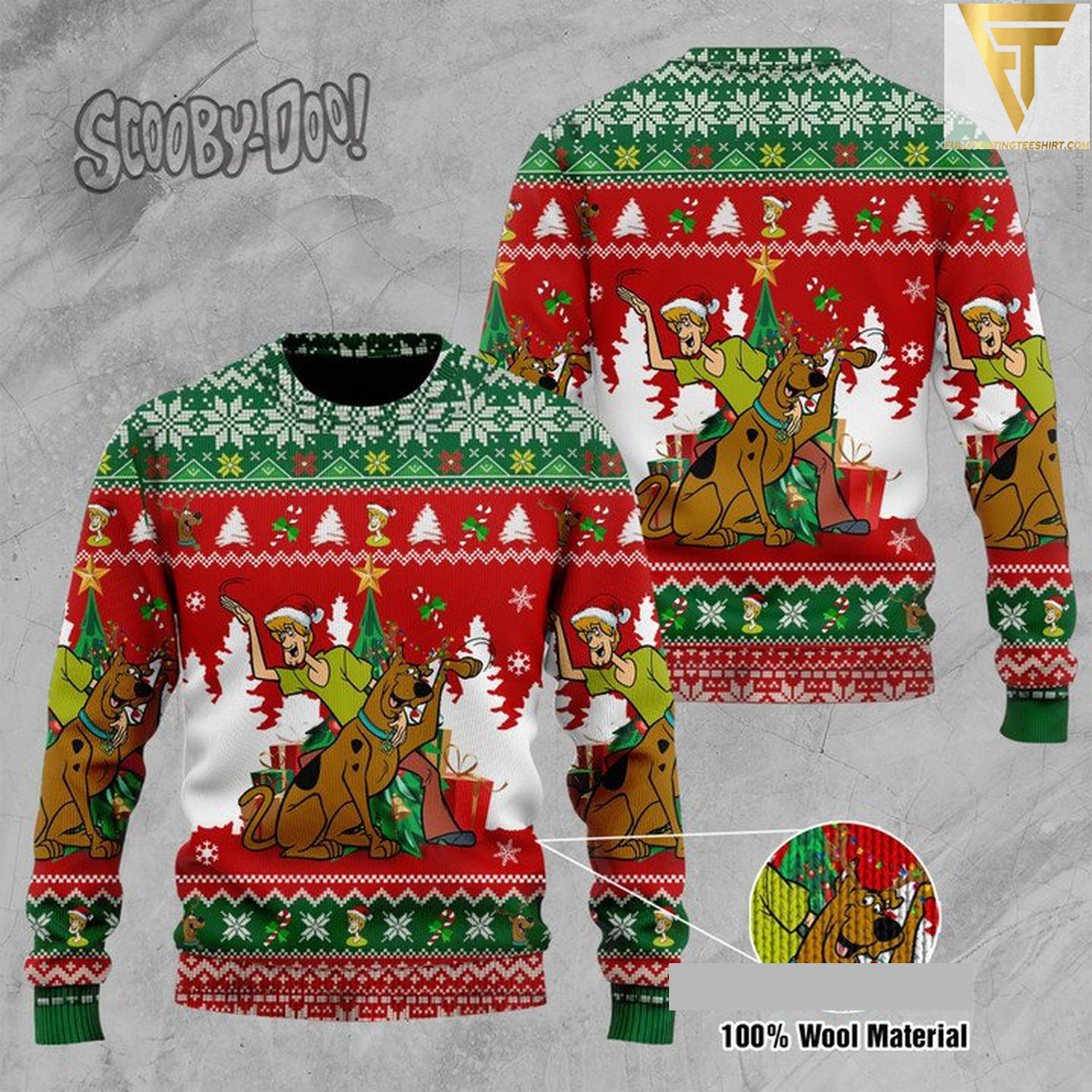 Scooby-doo movie ugly christmas sweater