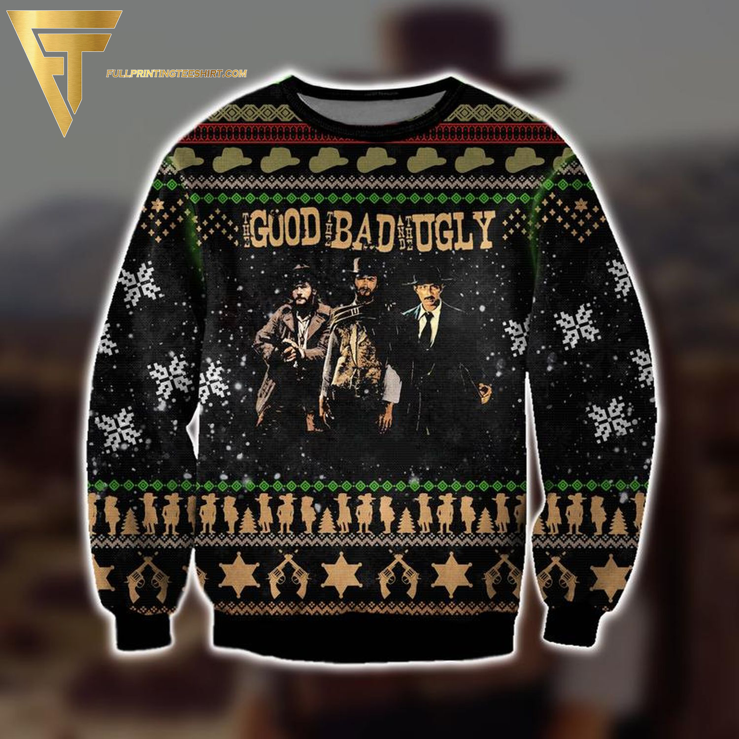 The Good The Bad And The Ugly Full Print Ugly Christmas Sweater