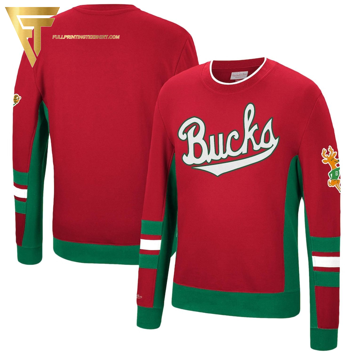 The Milwaukee Bucks Full Print Ugly Christmas Sweater
