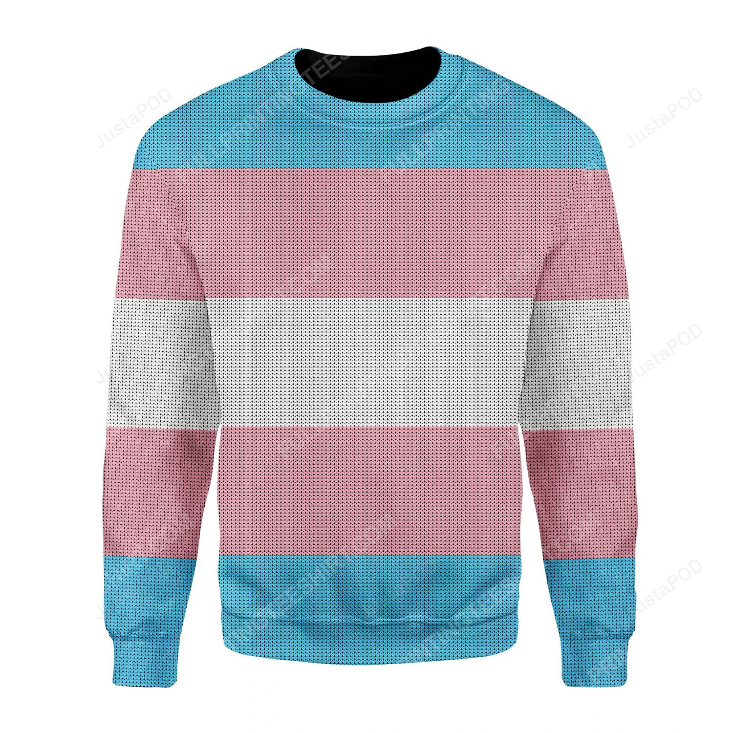 Transgender flag christmas gift ugly christmas sweater