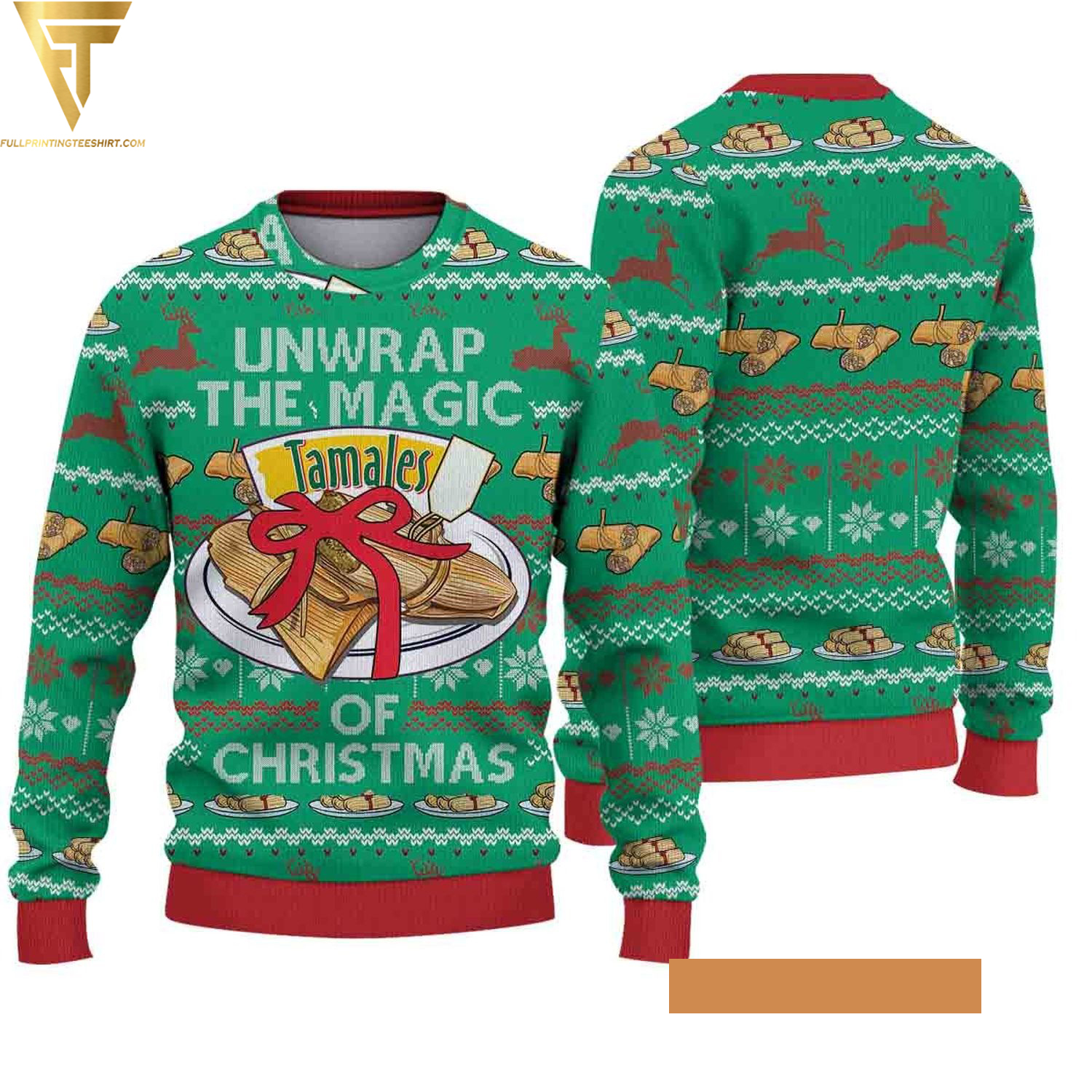 Unwrap the magic of christmas ugly christmas sweater - Copy (2)