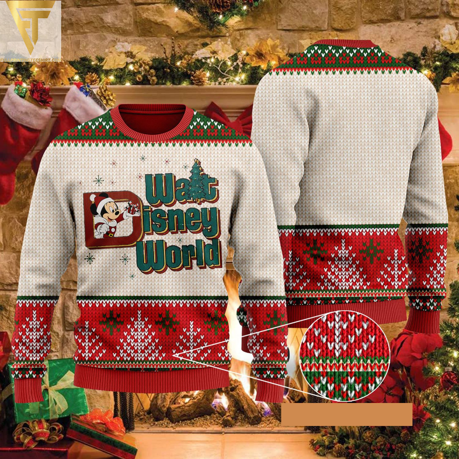 Walt disney world mickey ugly christmas sweater