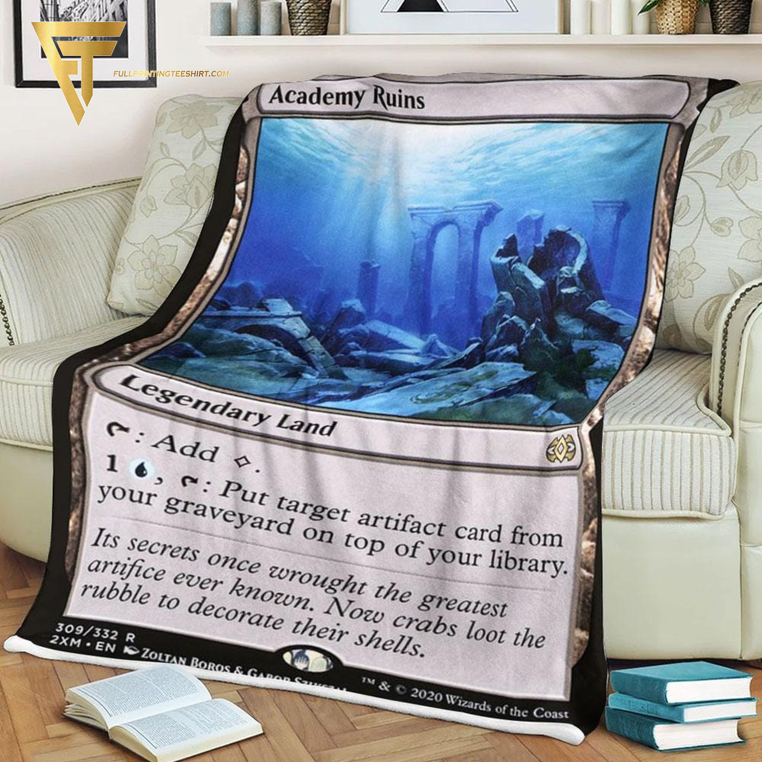 Card Academy Ruins Game Magic The Gathering Blanket