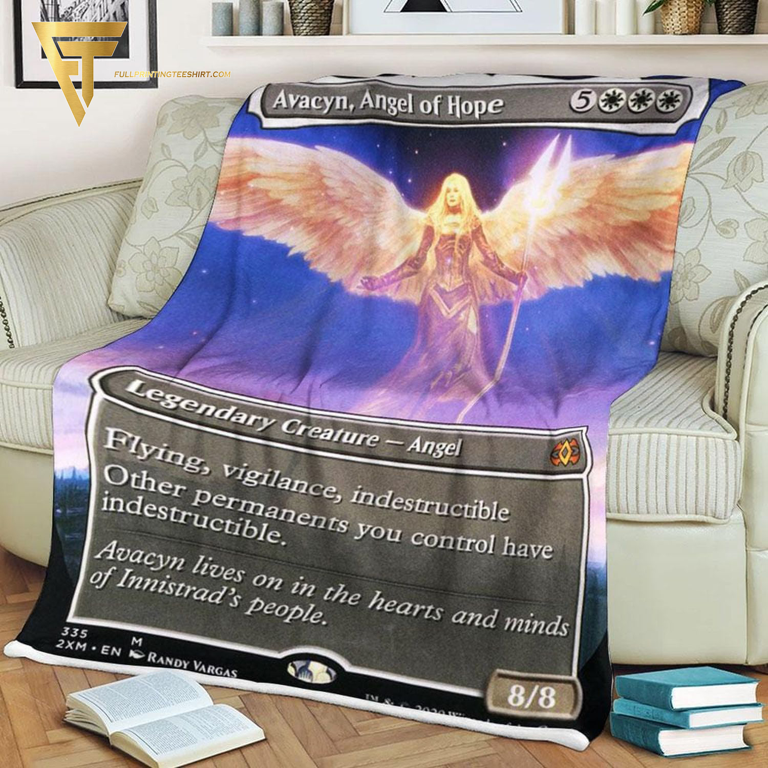 Card Avacyn Angel Of Hope Game Magic The Gathering Blanket