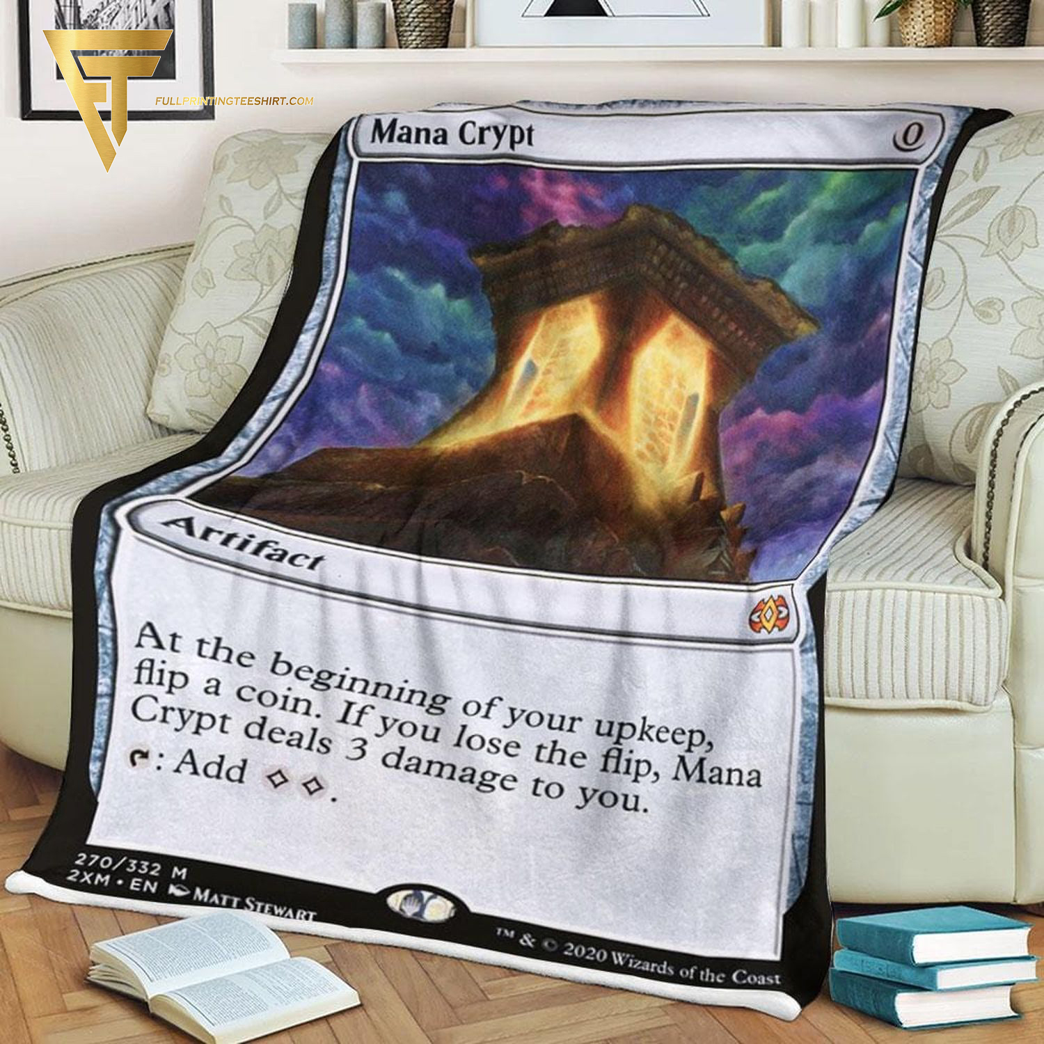 Card Game Magic The Gathering Mana Crypt Blanket