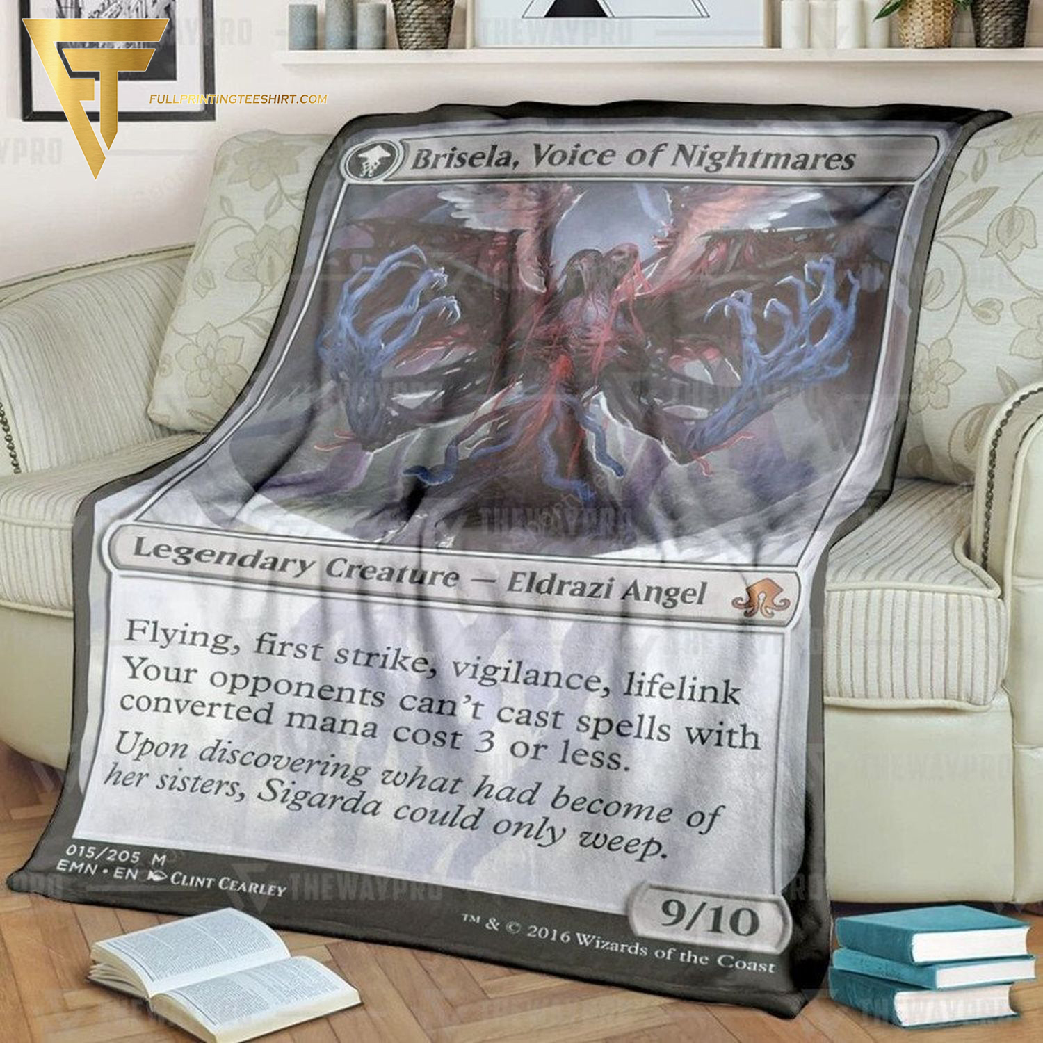 Game Magic The Gathering Brisela Voice Of Nightmares All Over Print Blanket