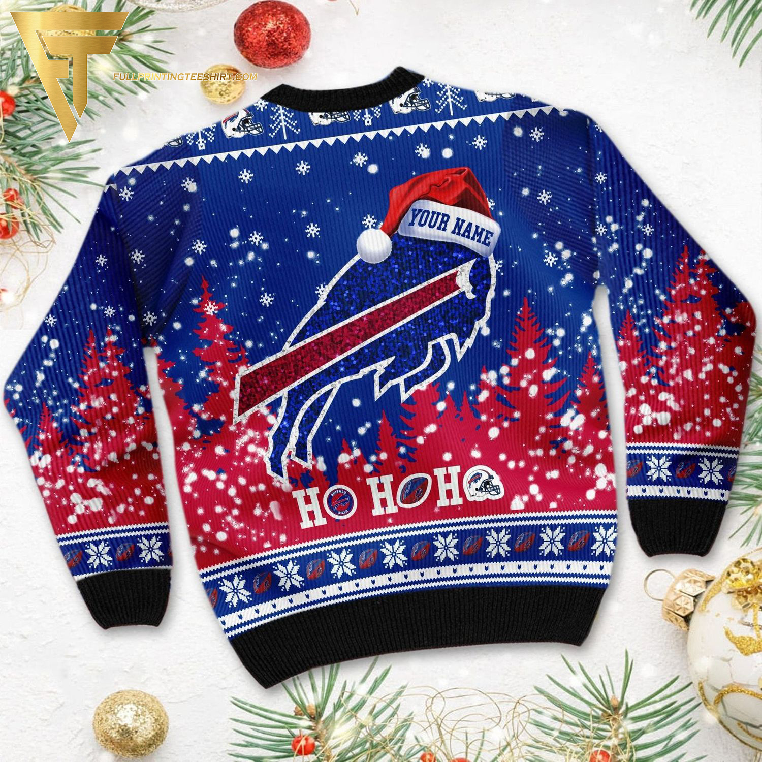 Custom Buffalo Bills Football Ugly Christmas Sweater