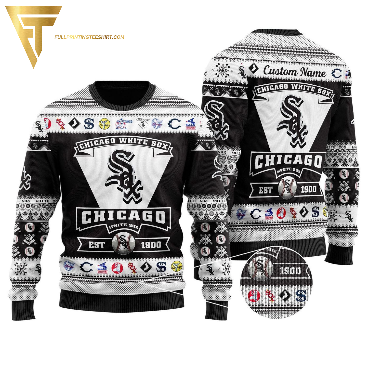 Custom MLB Chicago White Sox Ugly Christmas Sweater