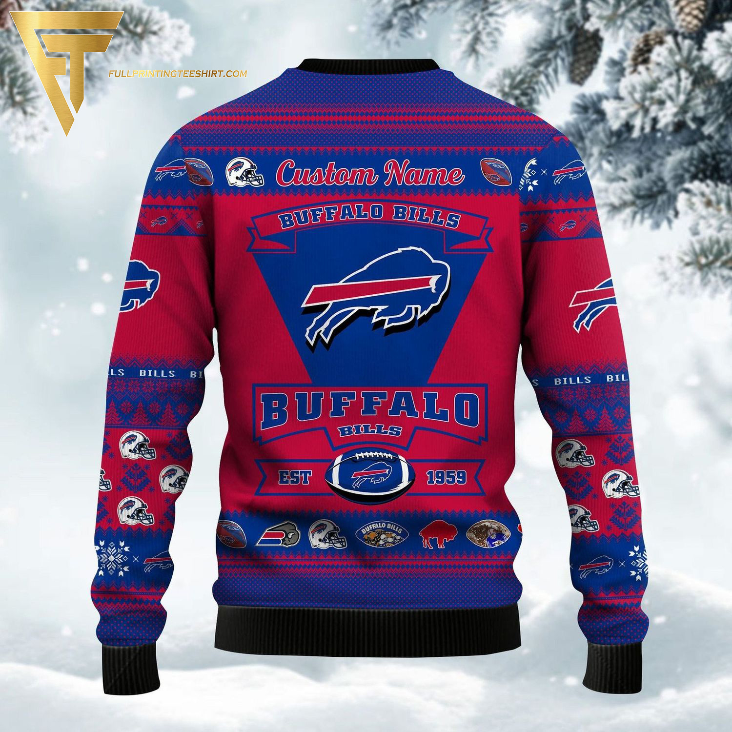 Custom NFL Buffalo Bills Ugly Christmas Sweater