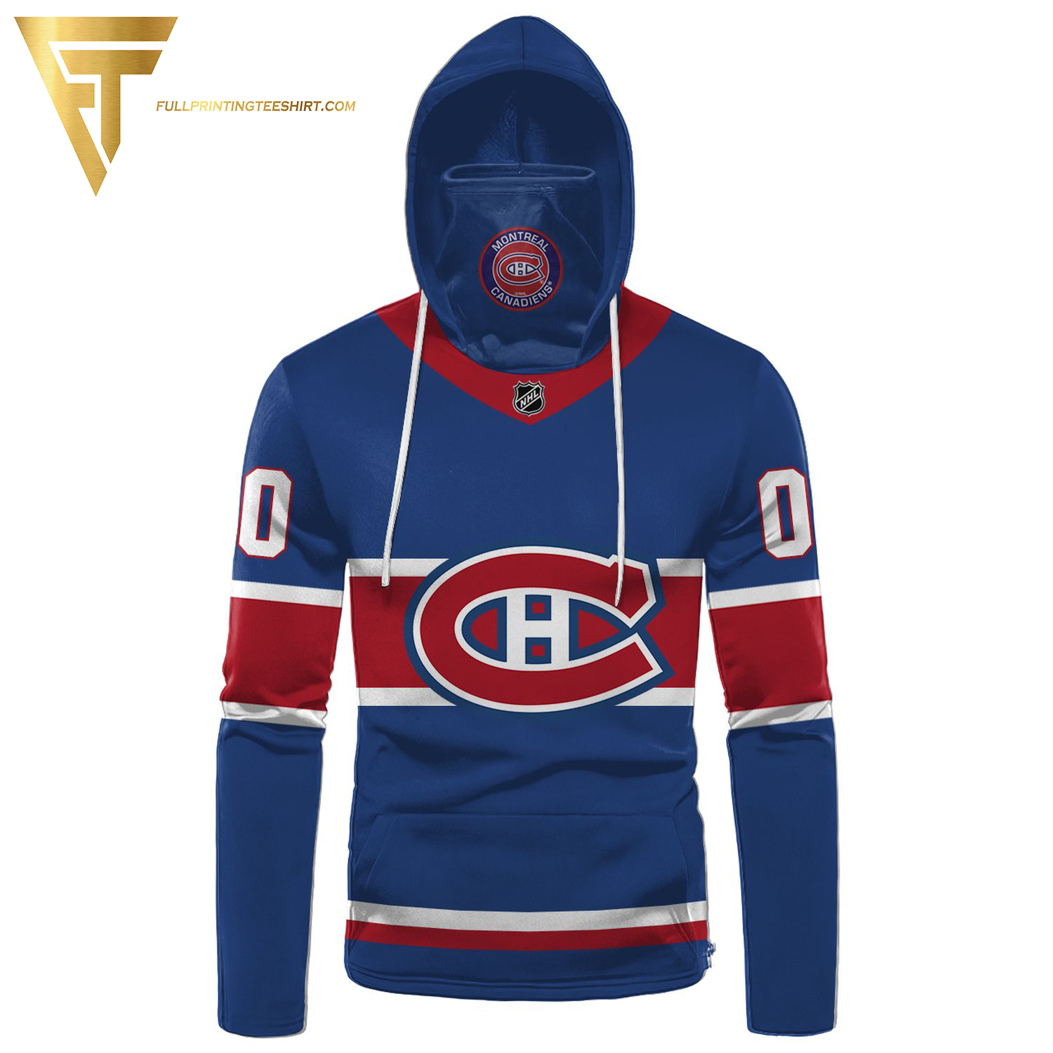 Custom National Hockey League Montreal Canadiens Full Print Shirt