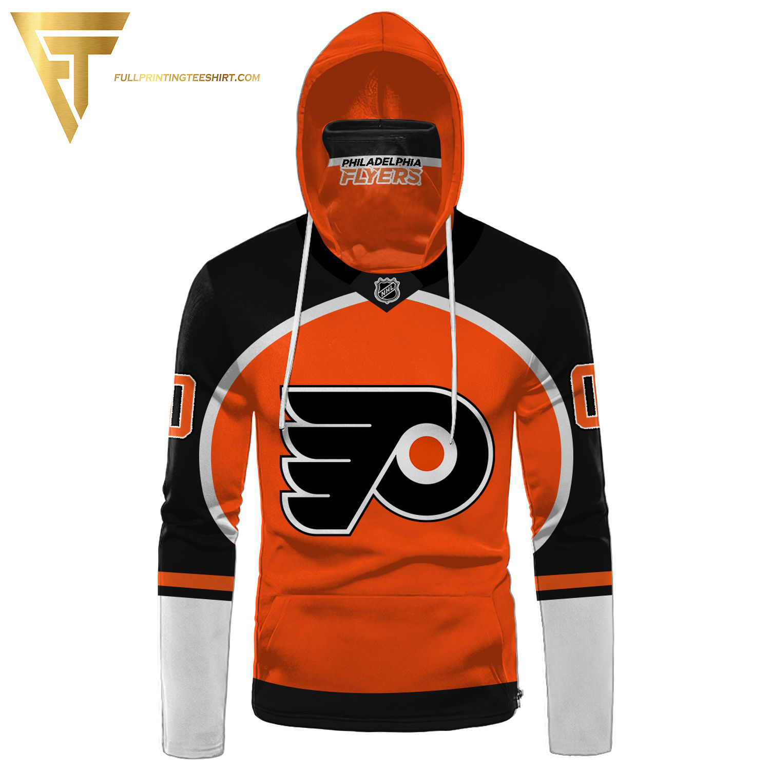 Custom National Hockey League Philadelphia Flyers Full Print Shirt
