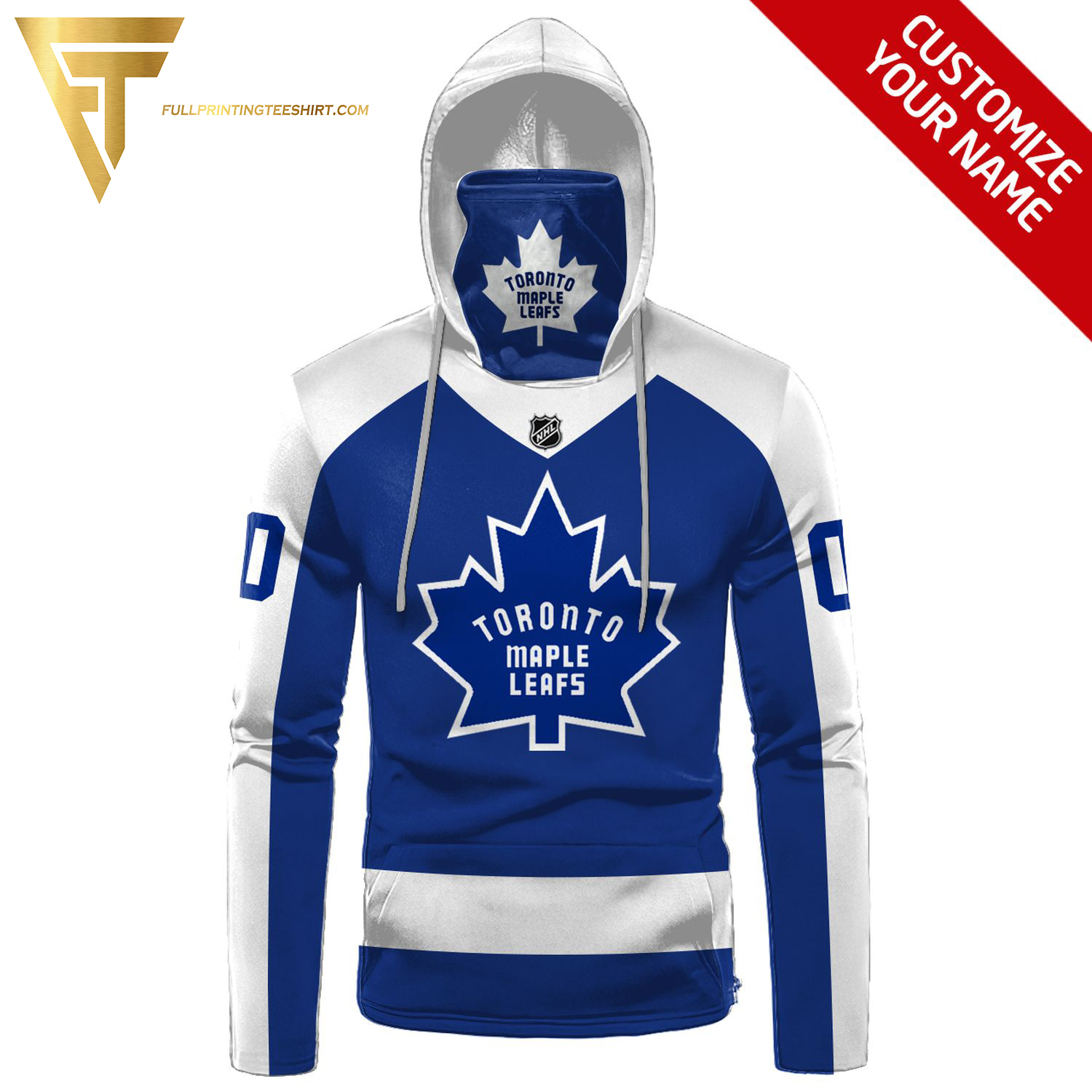 Custom National Hockey League Toronto Maple Leafs Full Print Shirt