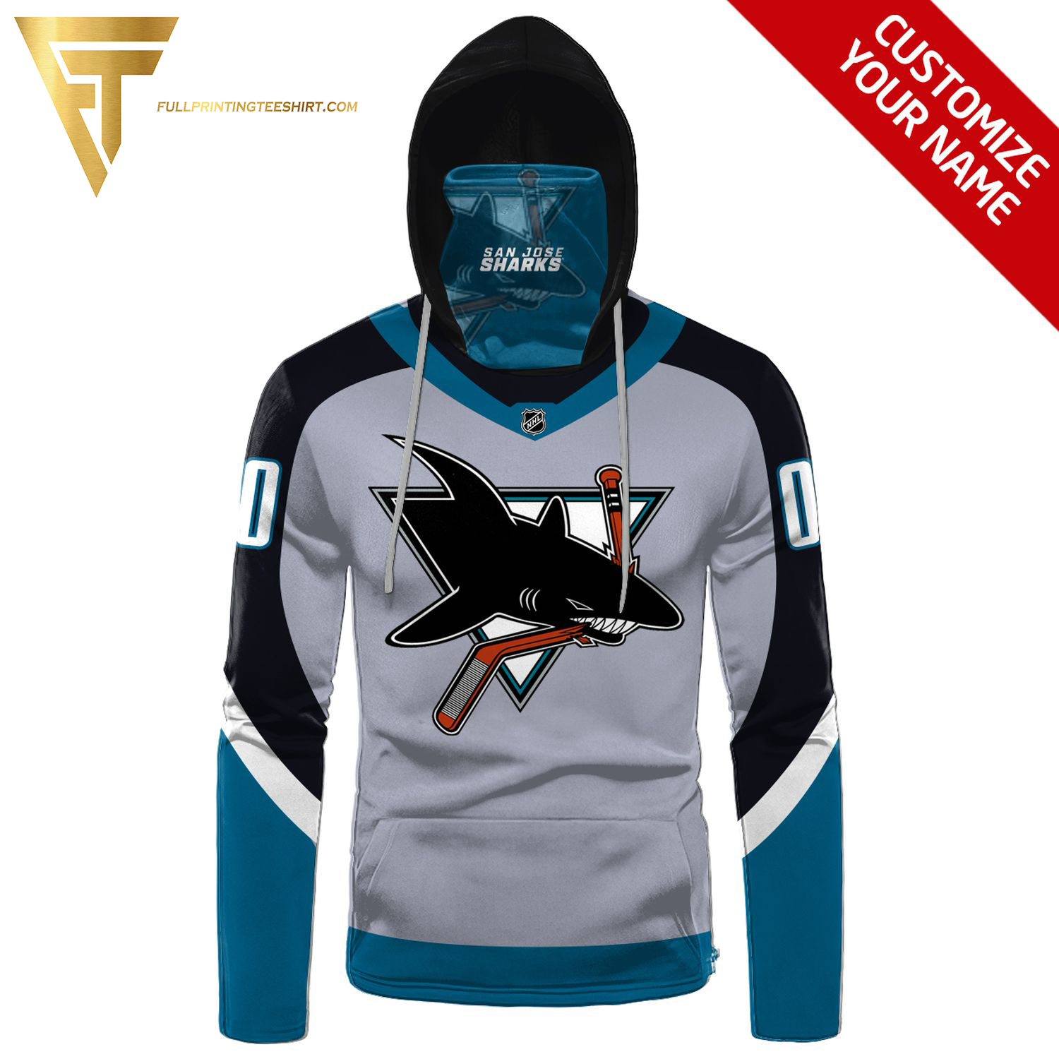 Custom The San Jose Sharks NHL Full Print Shirt