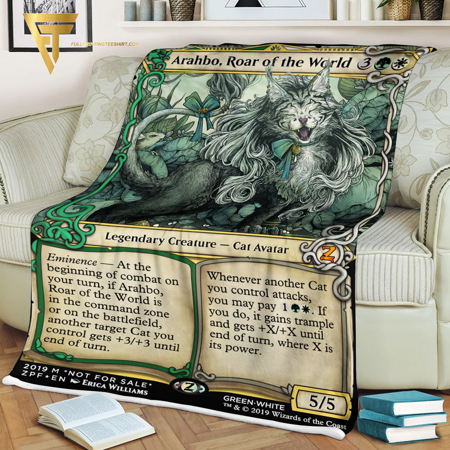Game Magic The Gathering Arahbo Roar Of The World Blanket