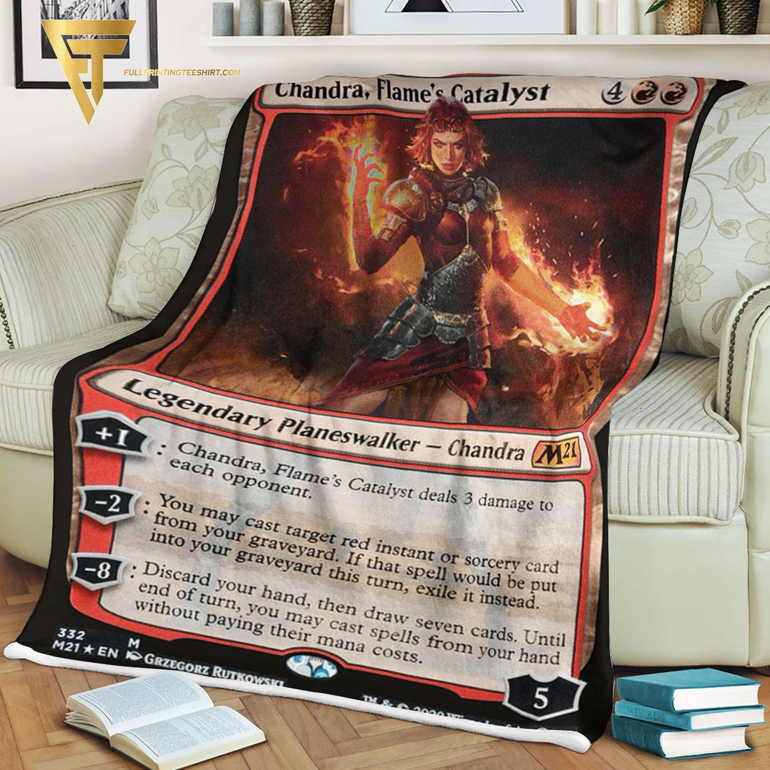 Game Magic The Gathering Chandra Flame's Catalyst Blanket