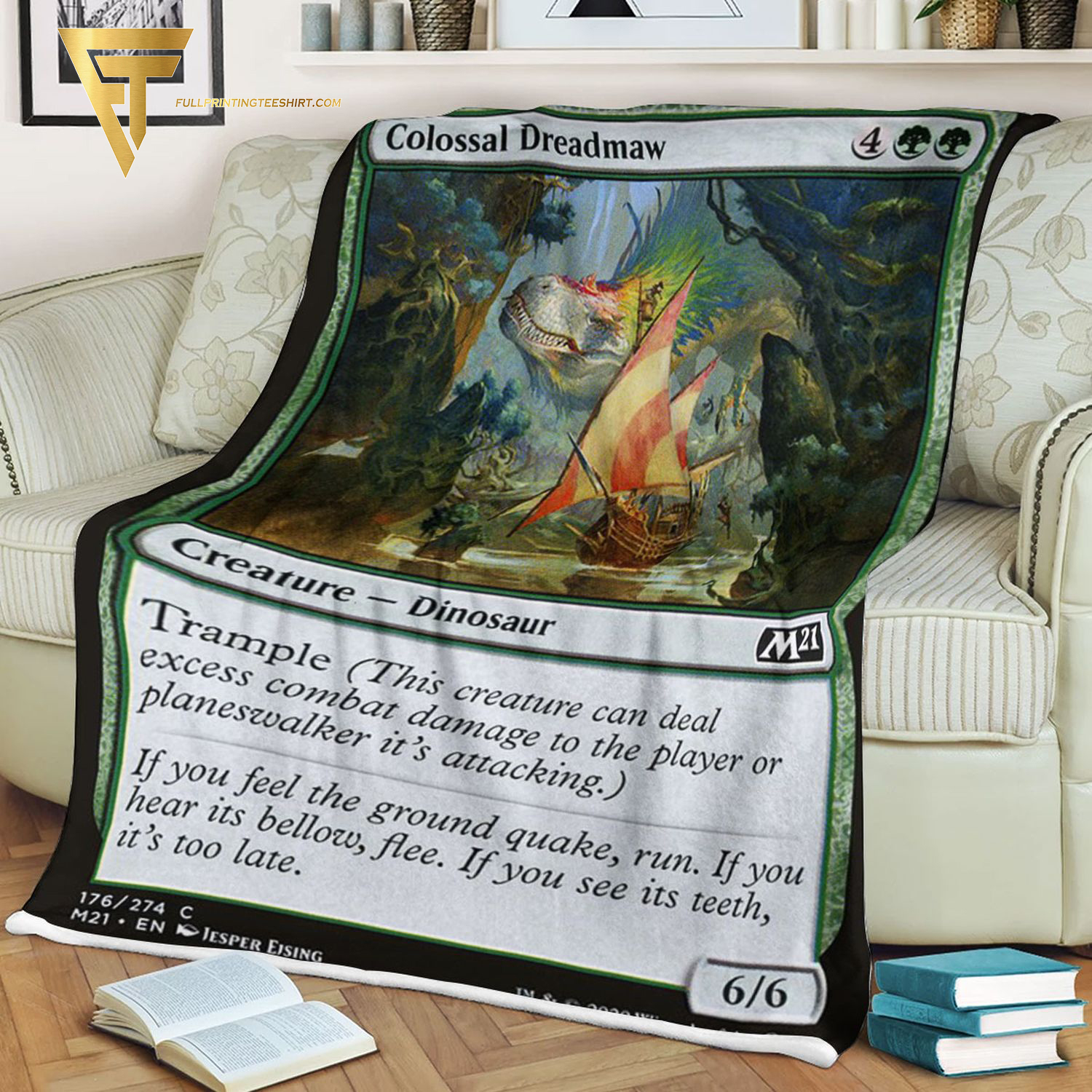 Game Magic The Gathering Colossal Dreadmaw Blanket