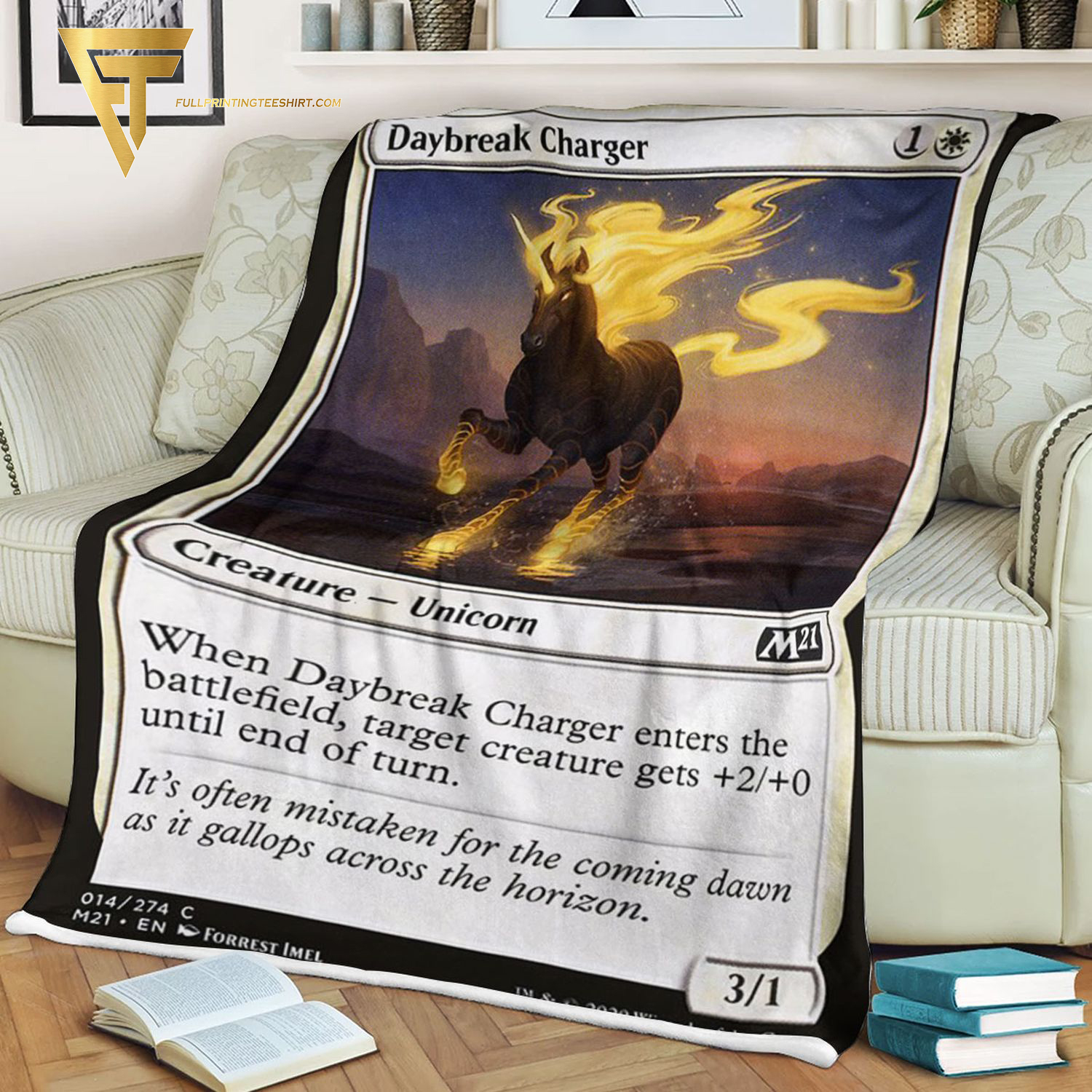 Game Magic The Gathering Daybreak Charger Blanket