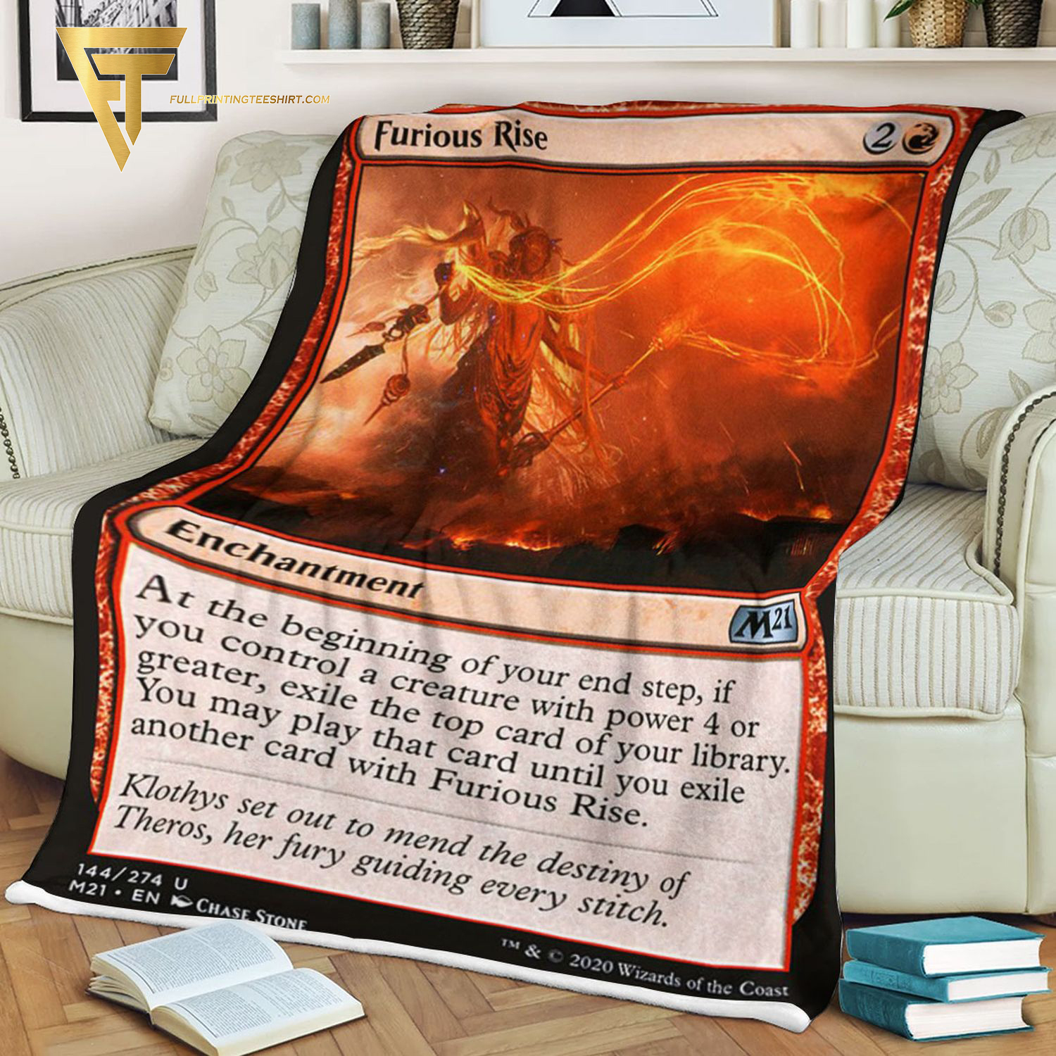 Game Magic The Gathering Furious Rise Blanket