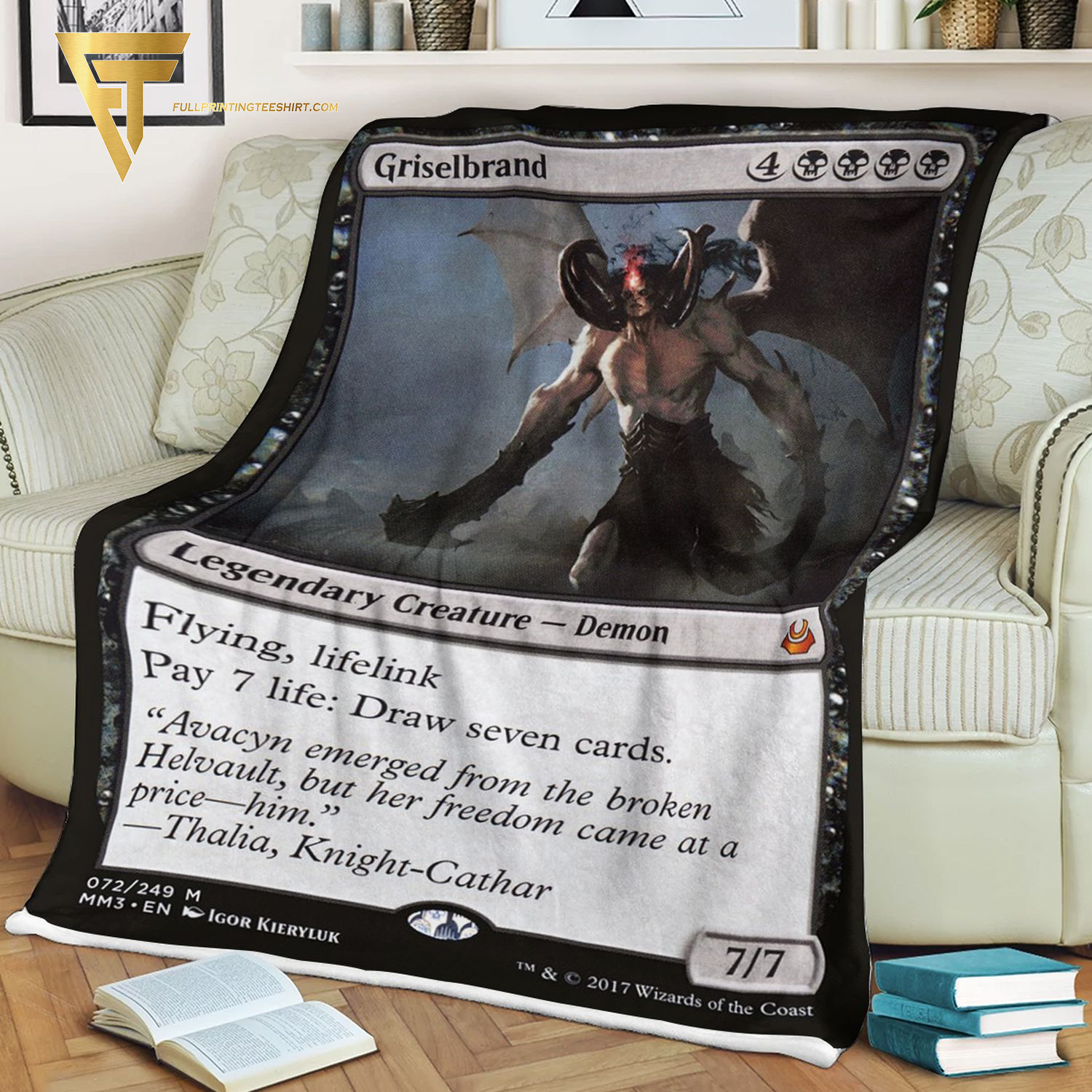 Game Magic The Gathering Griselbrand Blanket