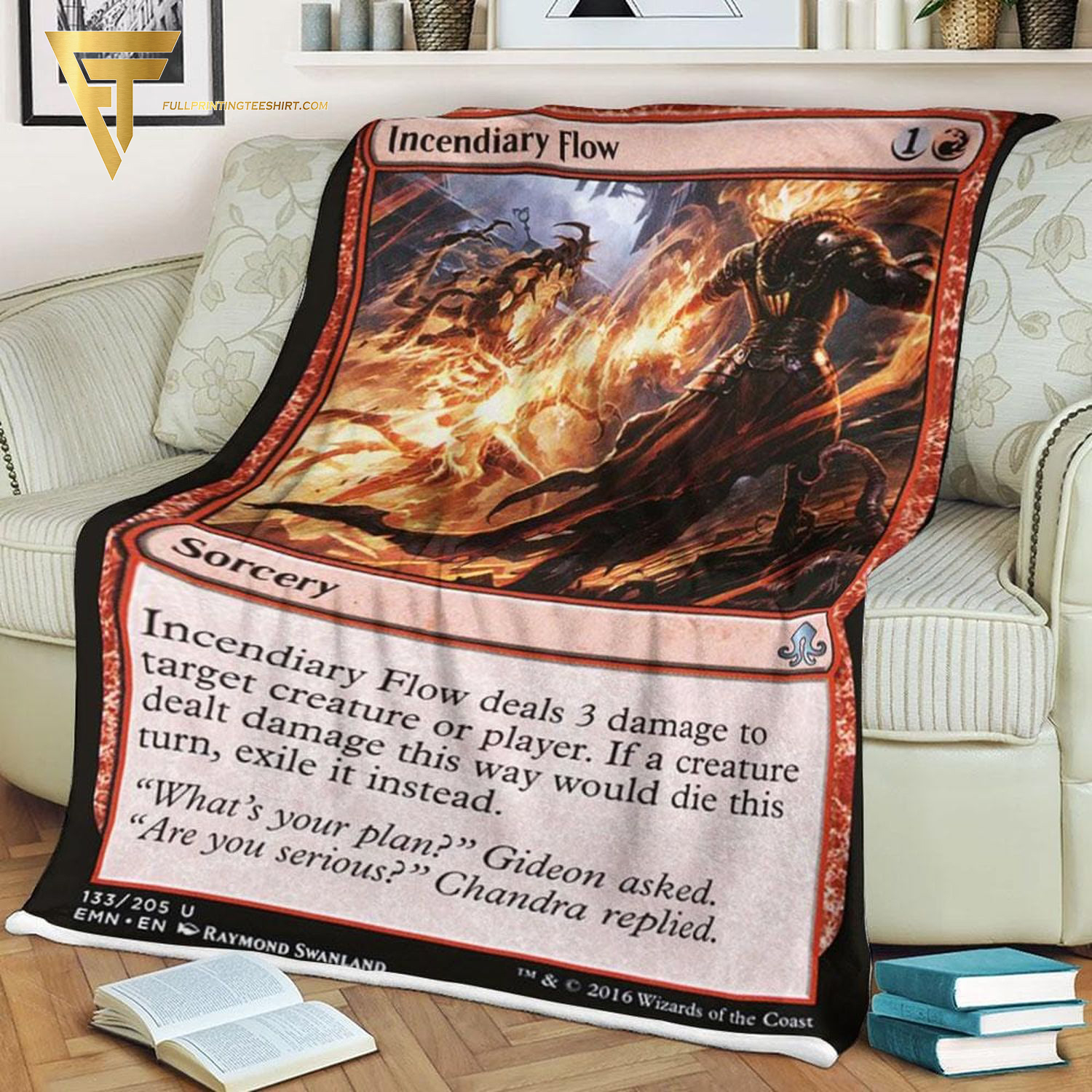 Game Magic The Gathering Incendiary Flow Blanket