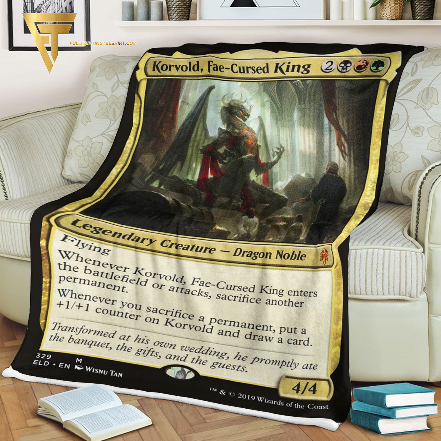 Game Magic The Gathering Korvold Fae-Cursed King Blanket