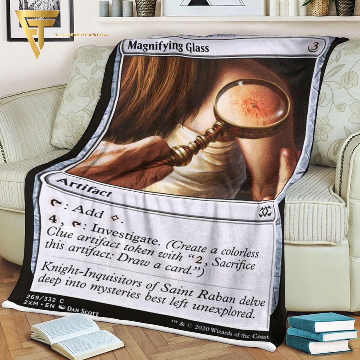 Game Magic The Gathering Magnifying Glass Blanket