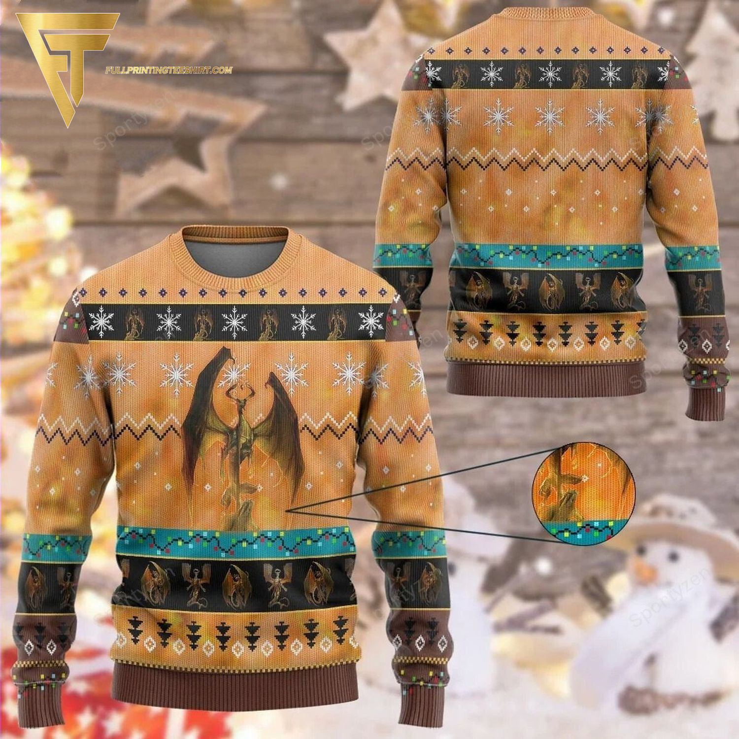 Game Magic The Gathering Nicol Bolas Ugly Christmas Sweater