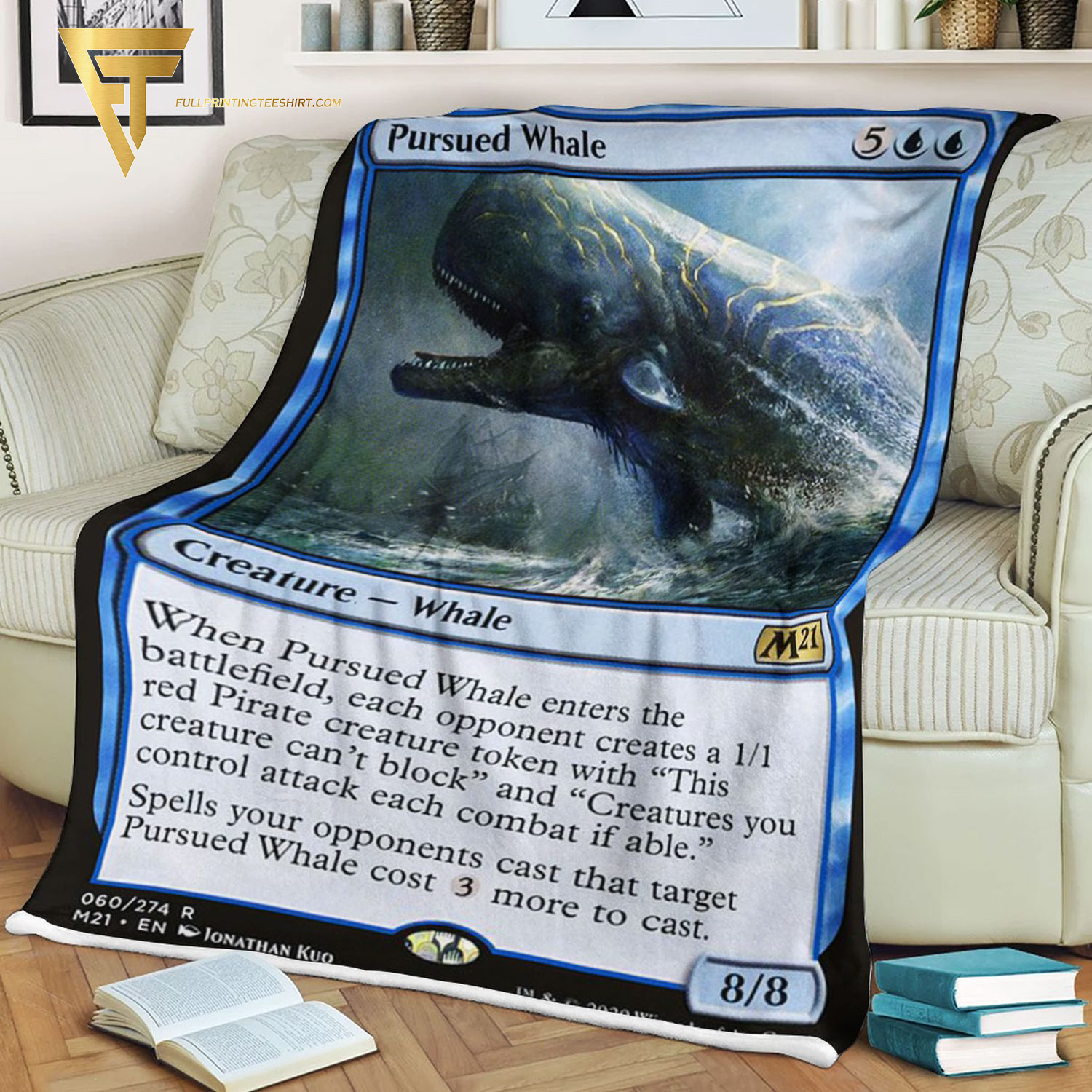 Game Magic The Gathering Pursued Whale Blanket