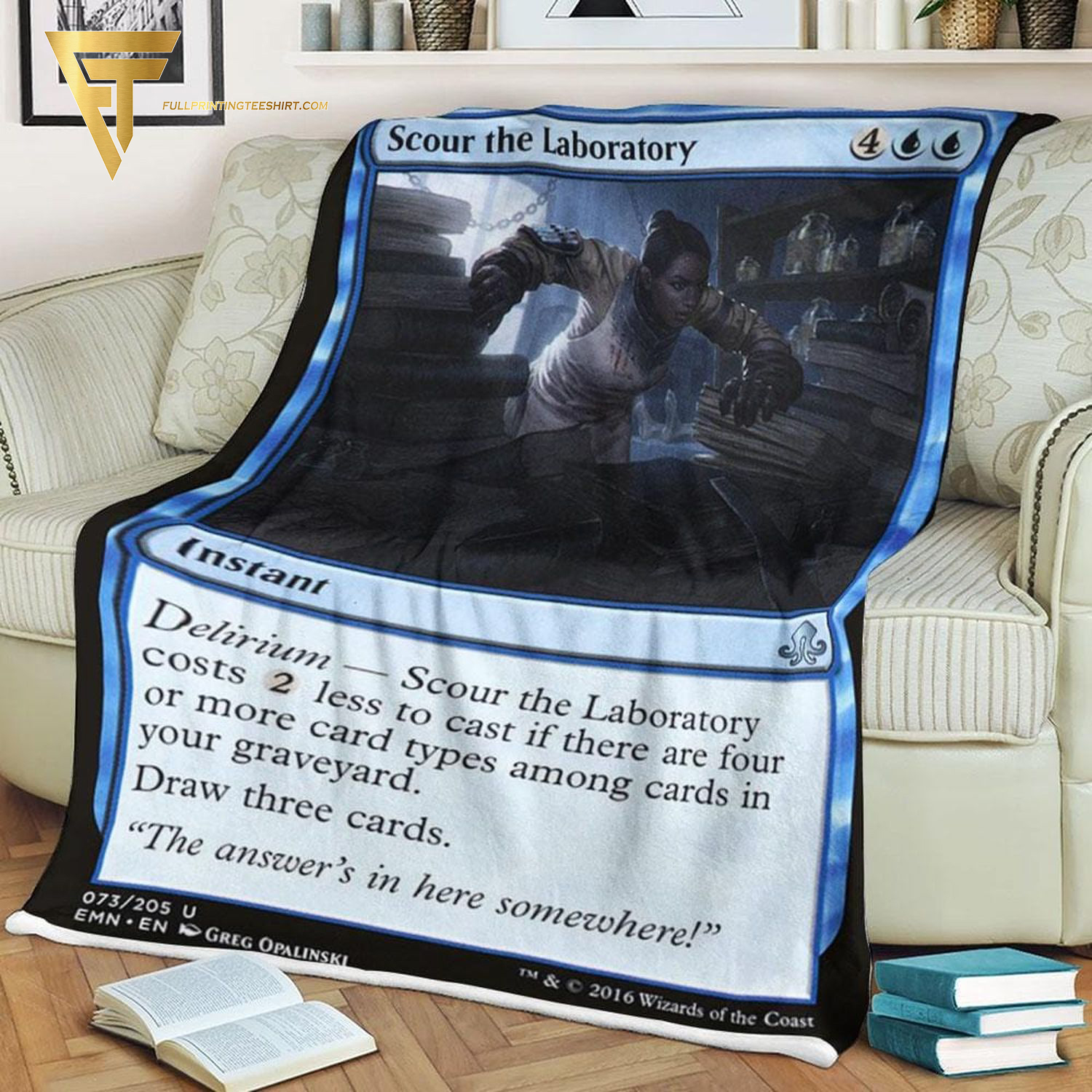 Game Magic The Gathering Scour the Laboratory Blanket