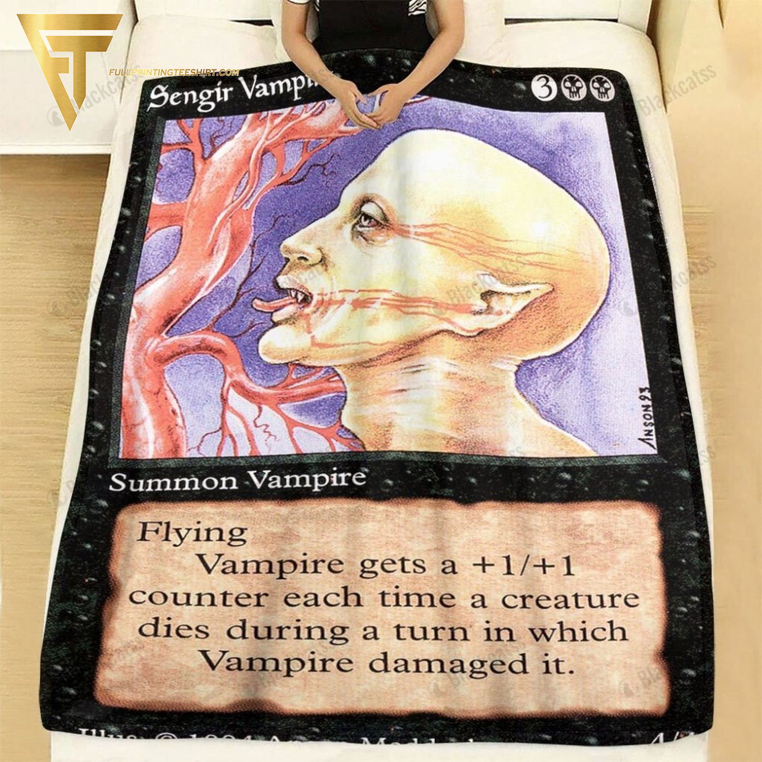 Game Magic The Gathering Sengir Vampire All Over Print Blanket