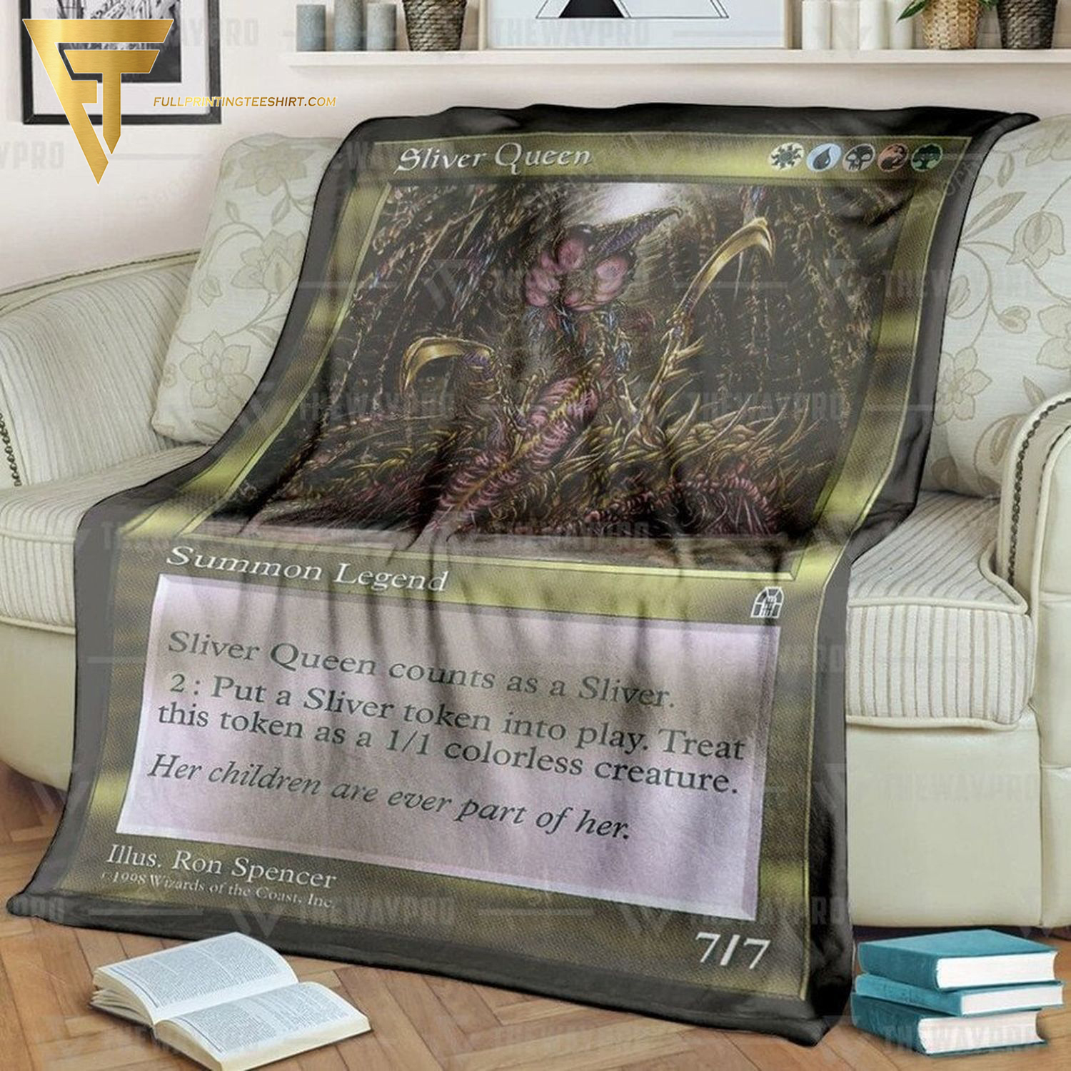 Game Magic The Gathering Sliver Queen All Over Print Blanket