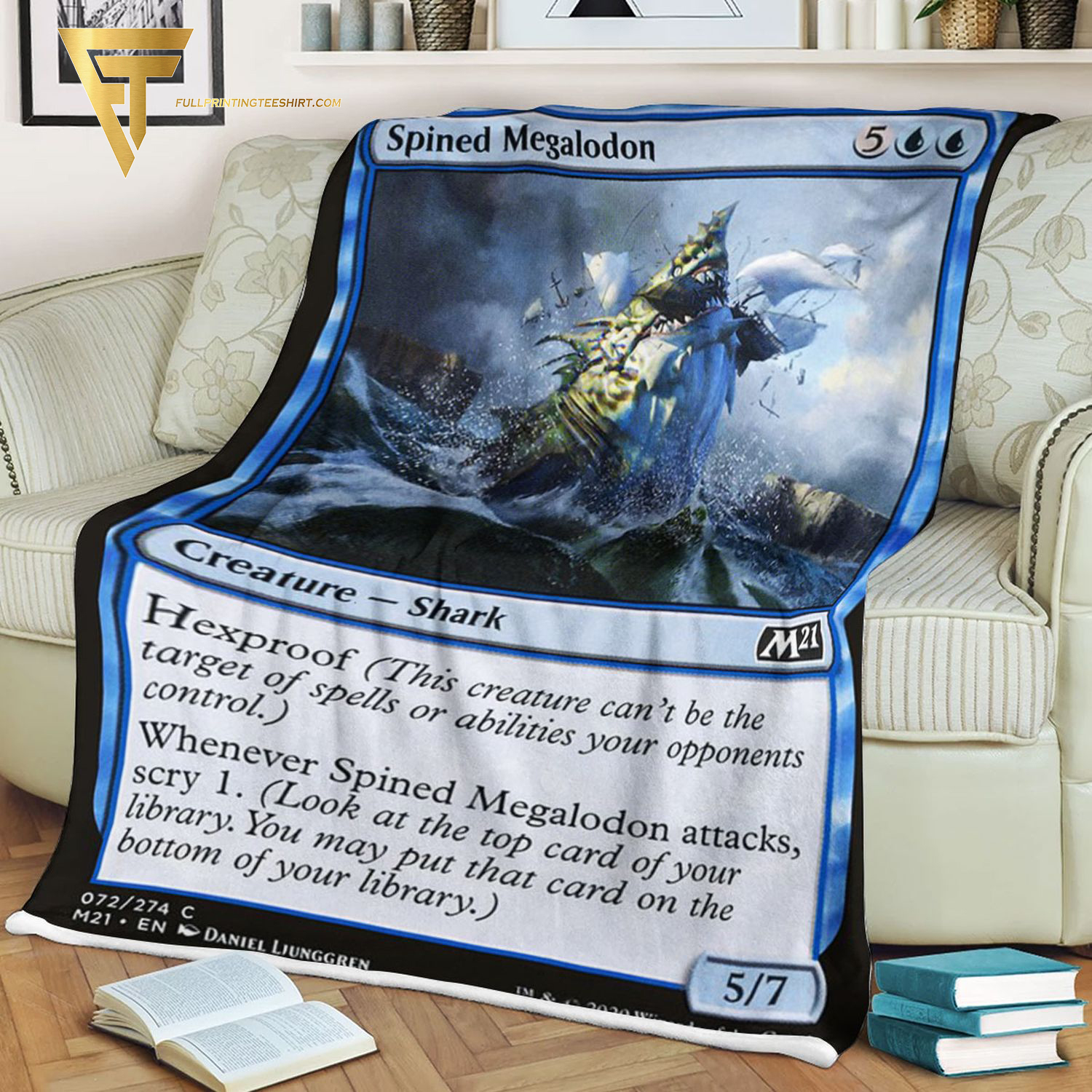 Game Magic The Gathering Spined Megalodon Blanket