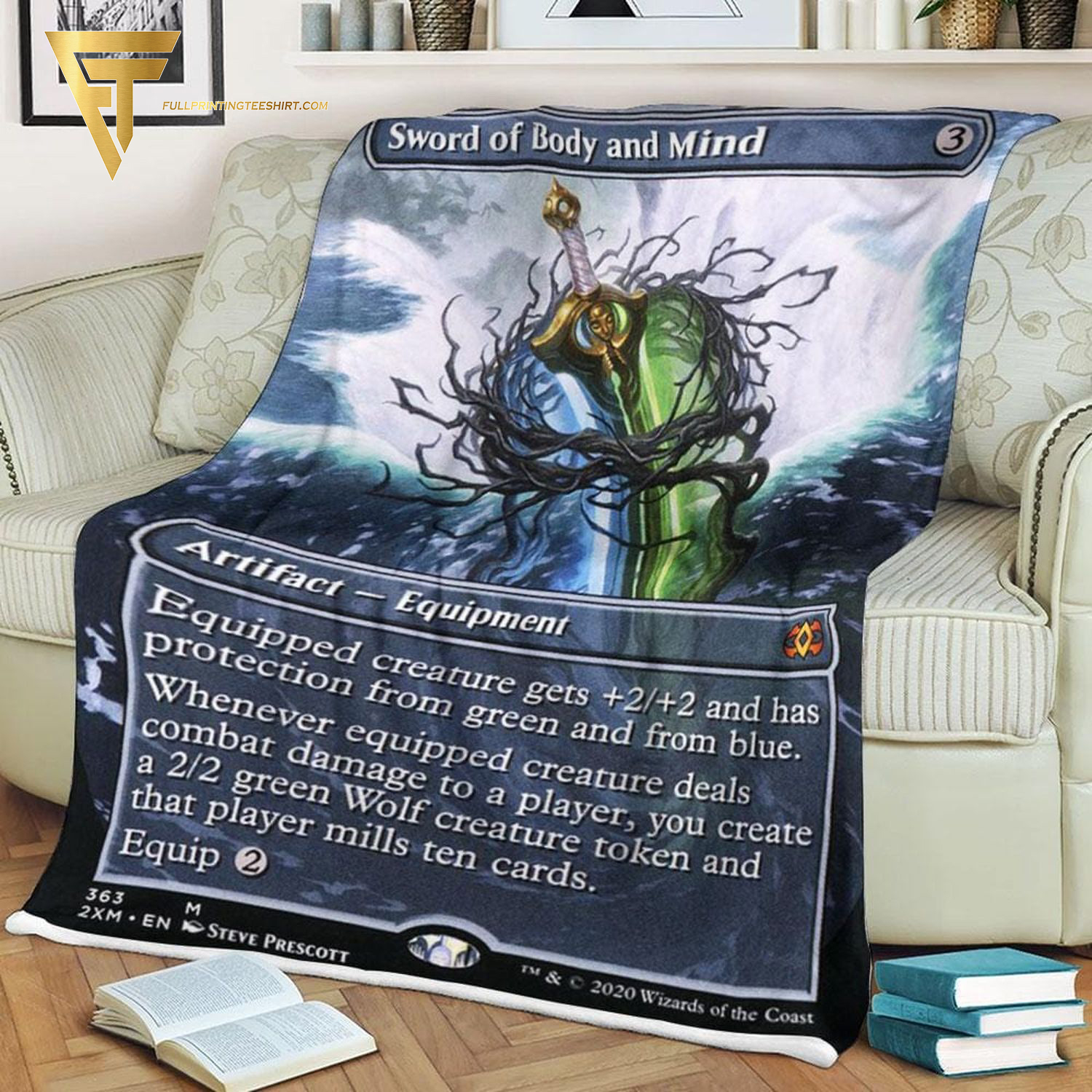 Game Magic The Gathering Sword Of Body And Mind Blanket