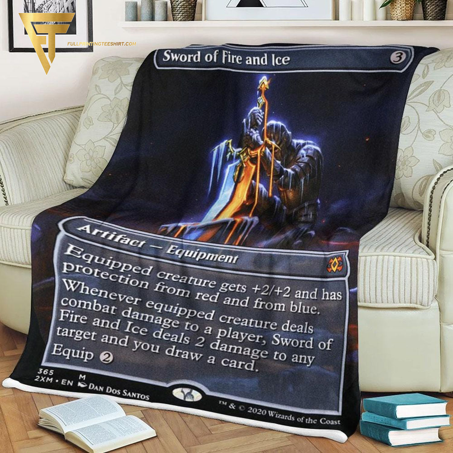 Game Magic The Gathering Sword Of Fire And Ice Blanket