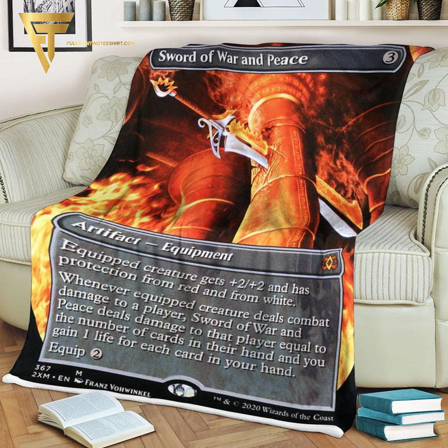 Game Magic The Gathering Sword Of War And Peace Blanket