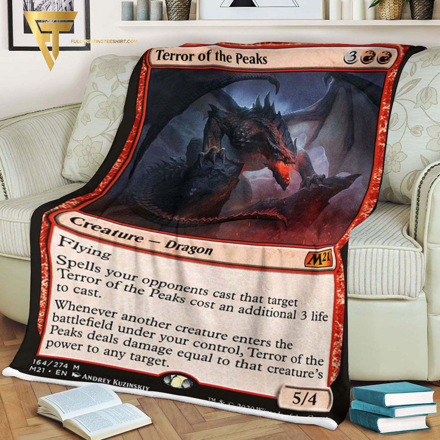 Game Magic The Gathering Terror Of The Peaks Blanket