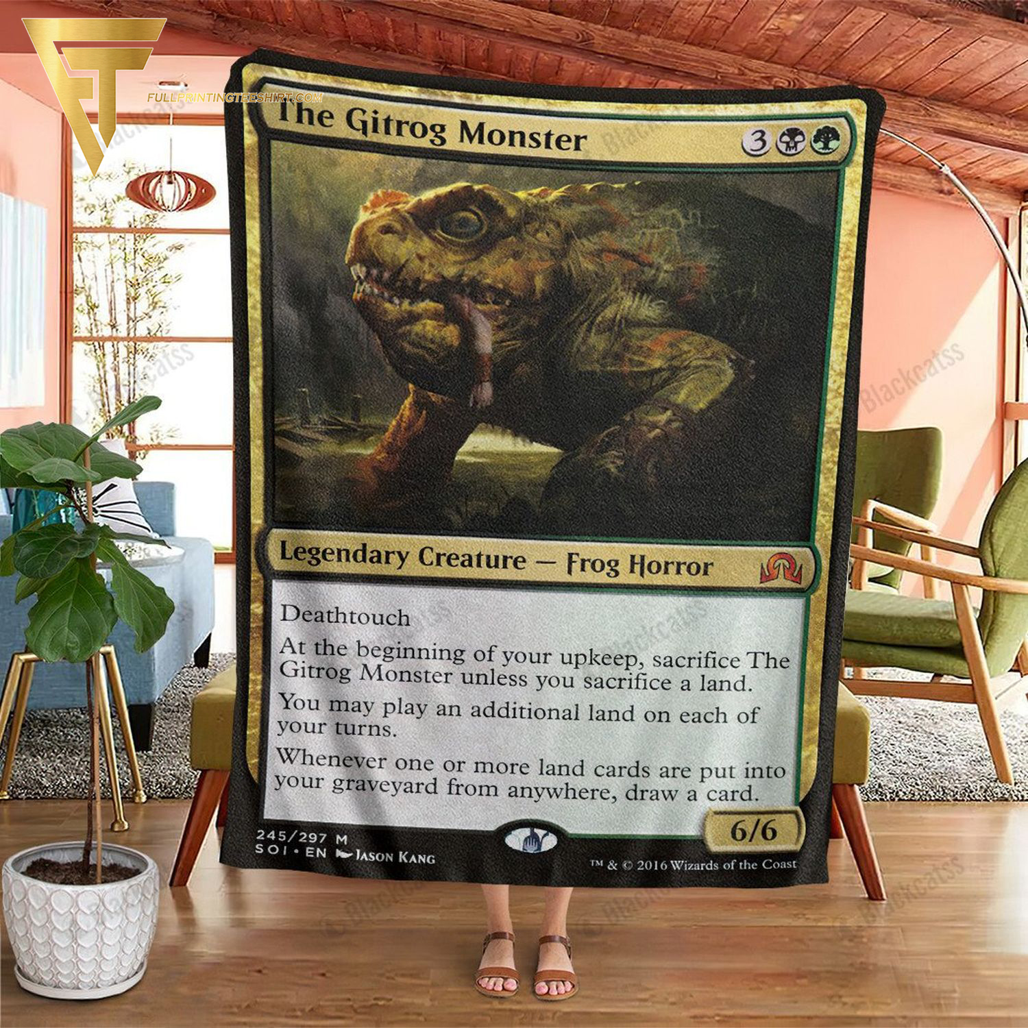 Game Magic The Gathering The Gitrog Monster All Over Print Blanket