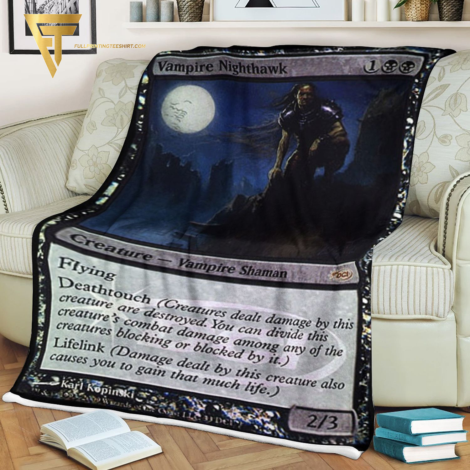 Game Magic The Gathering Vampire Nighthawk Blanket