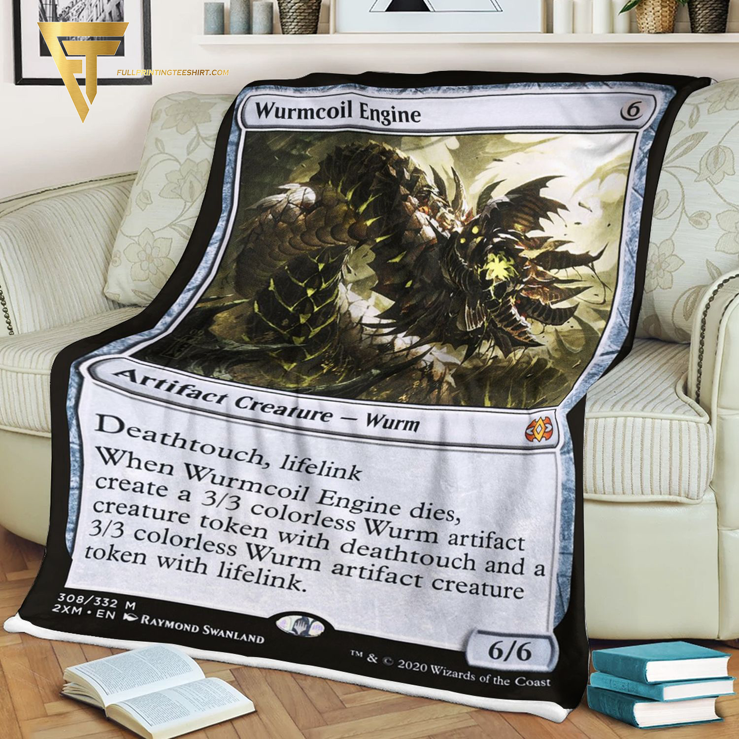 Game Magic The Gathering Wurmcoil Engine Blanket