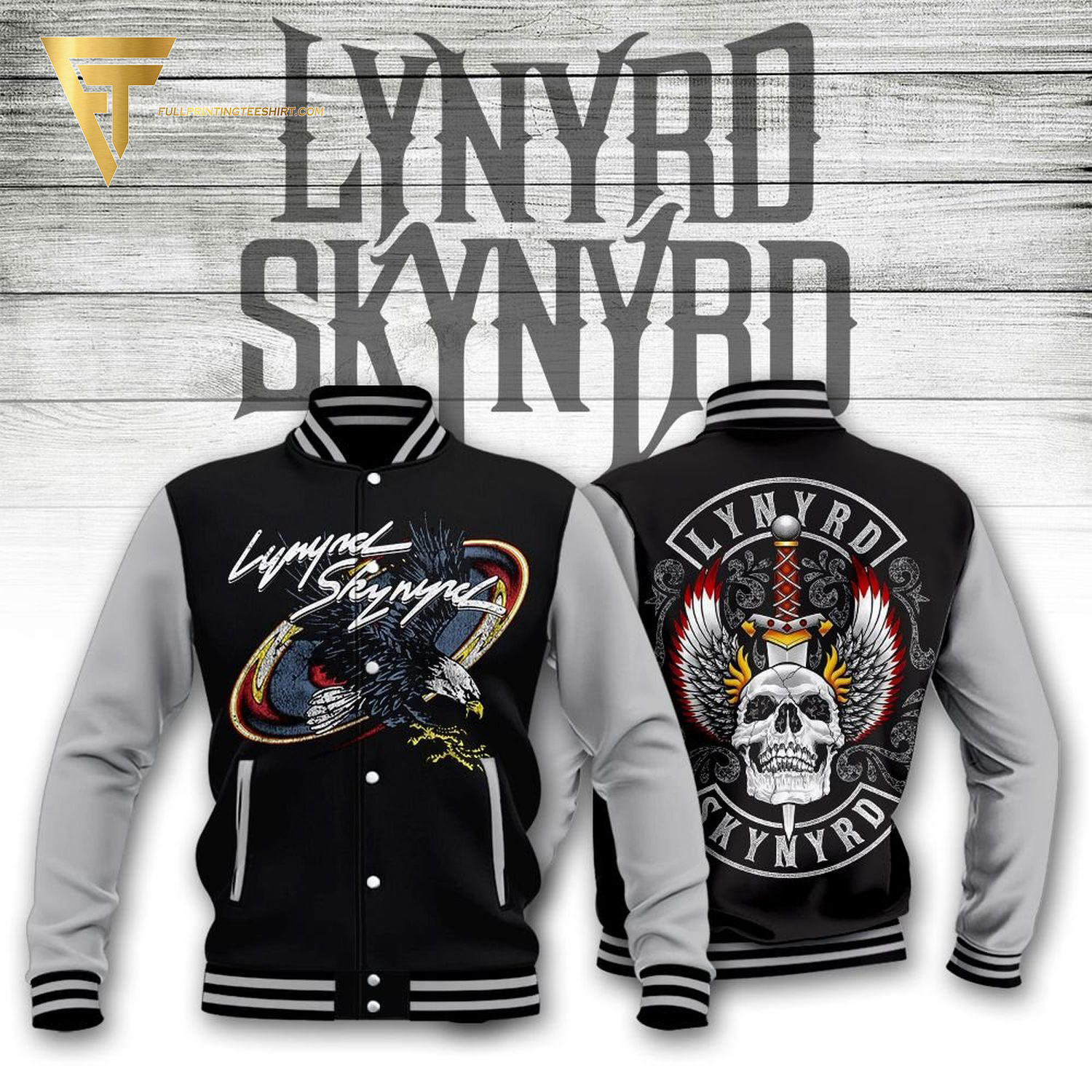 Lynyrd Skynyrd Rock Band Full Print Baseball Jacket