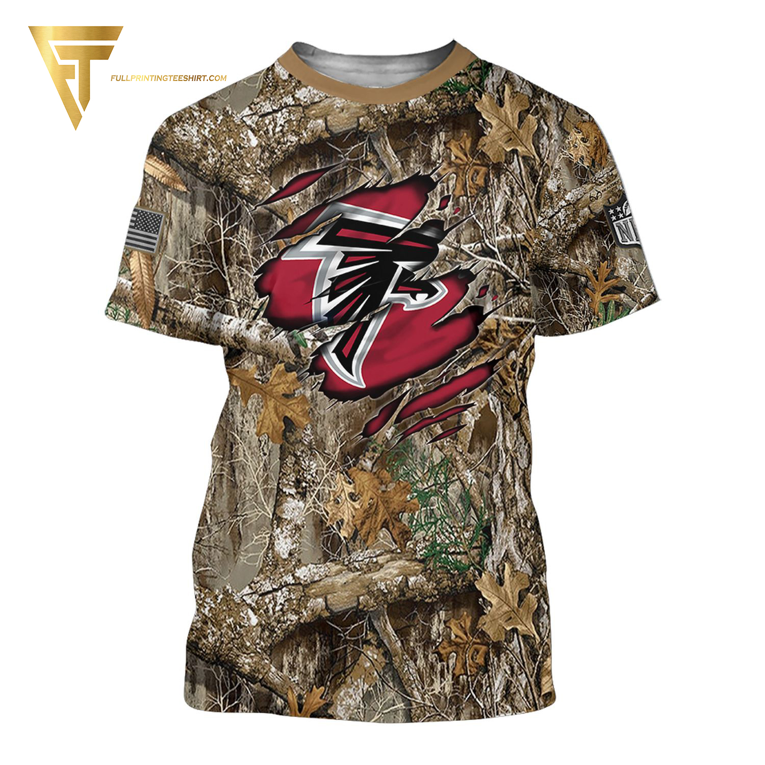 National Football League Atlanta Falcons Camo Shirt