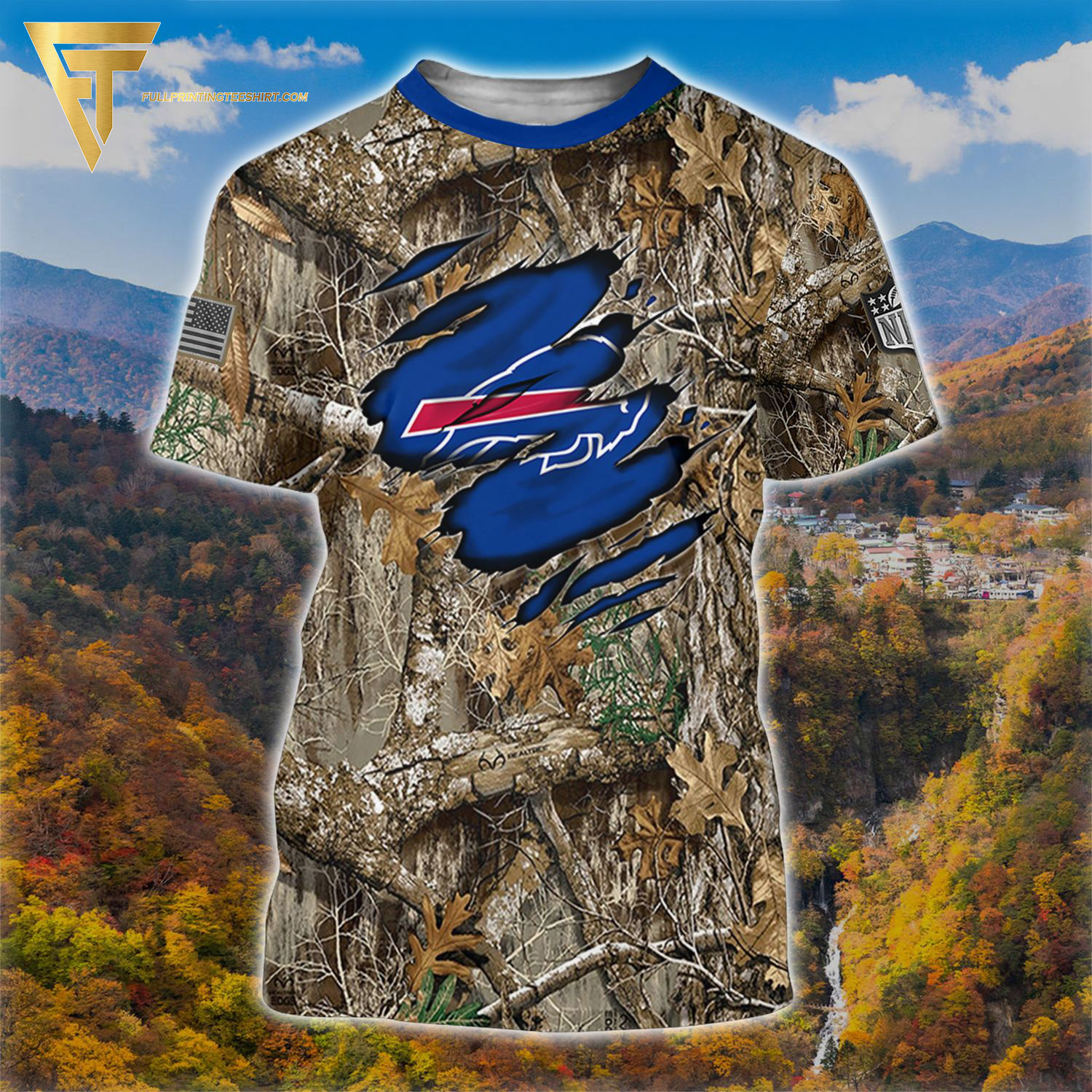 National Football League Buffalo Bills Camo Shirt