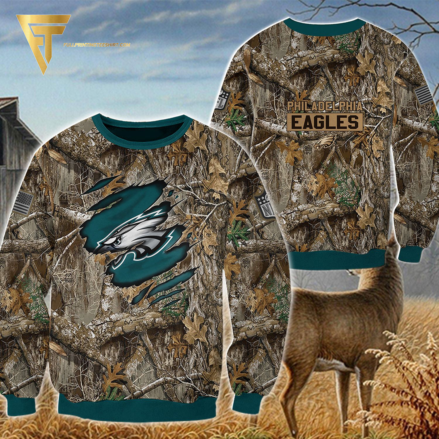 National Football League Philadelphia Eagles Hunting Shirt