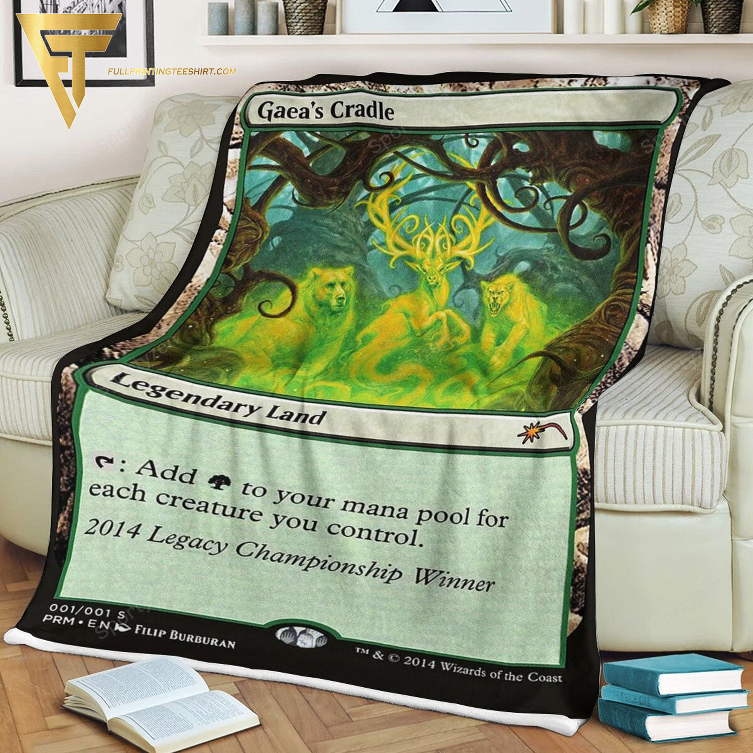 Game Magic The Gathering Gaea's Cradle All Over Print Blanket