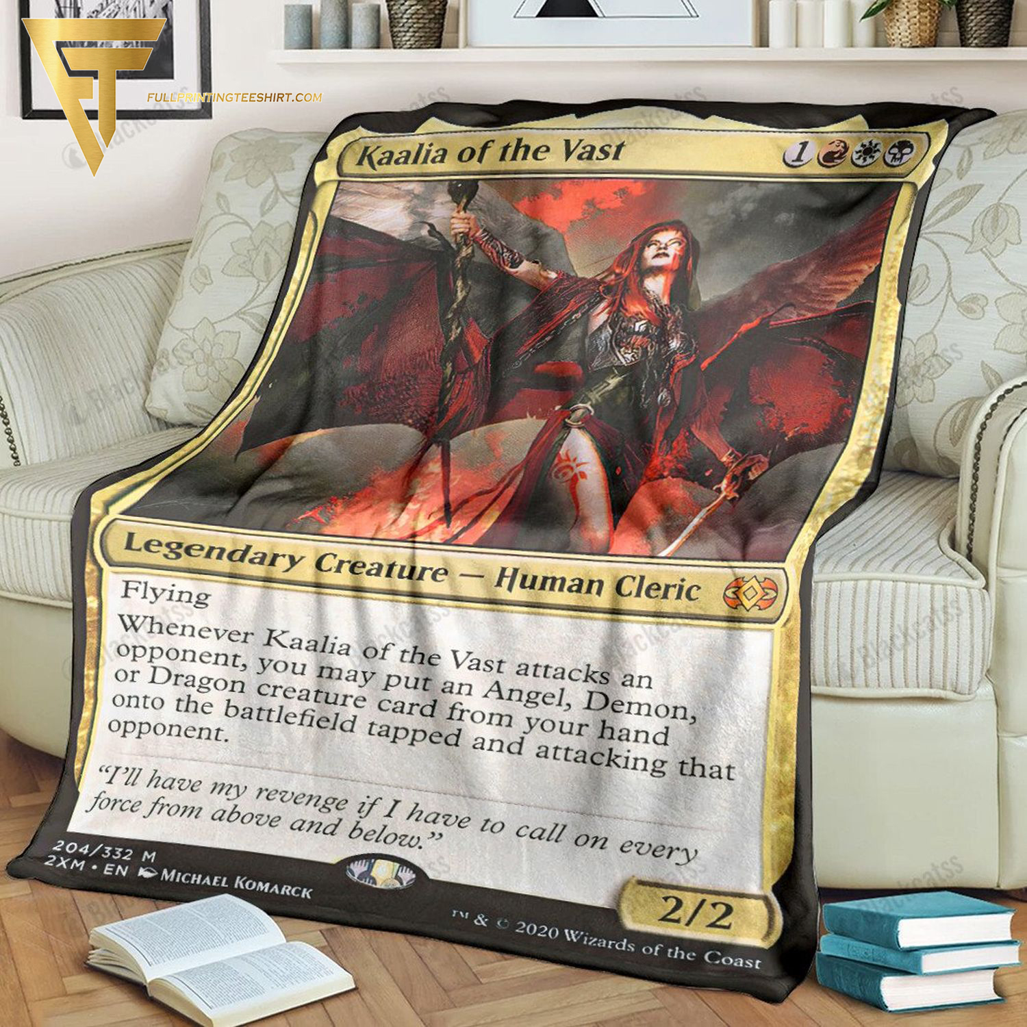 Game Magic The Gathering Kaalia Of The Vast All Over Print Blanket