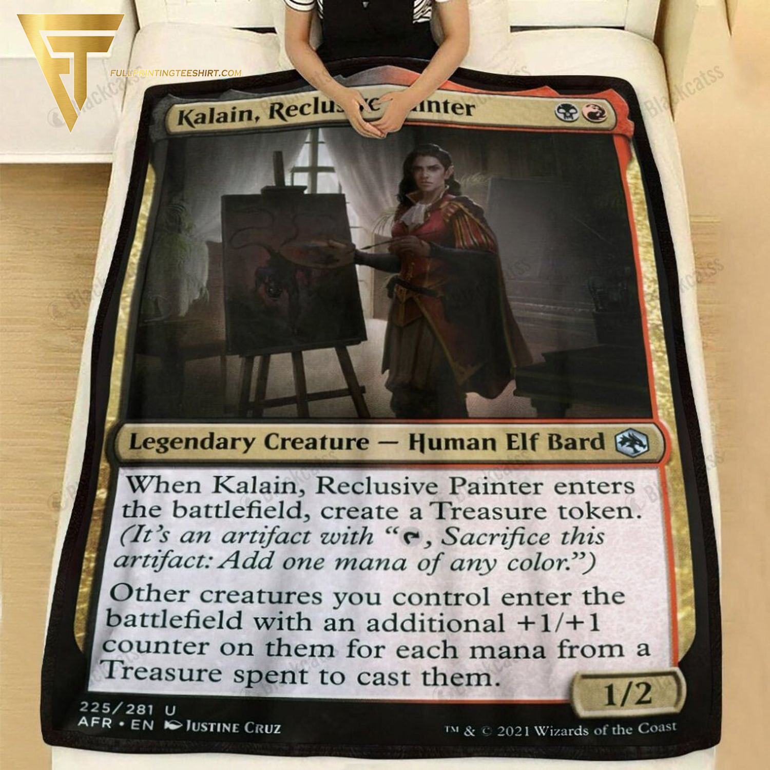 Game Magic The Gathering Kalain Reclusive Painter All Over Print Blanket